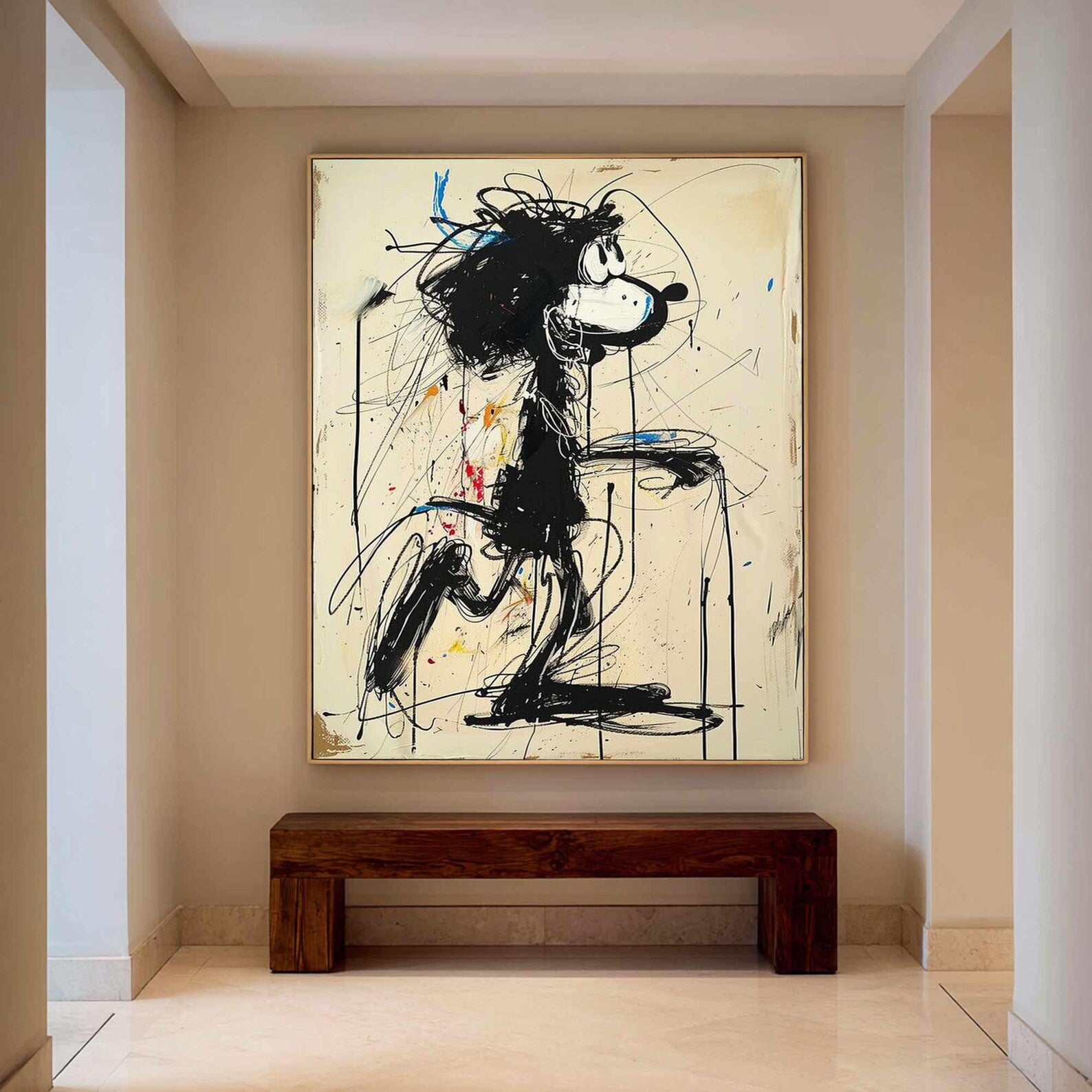 Textured Graffiti Style Abstract | Dynamic Luxe