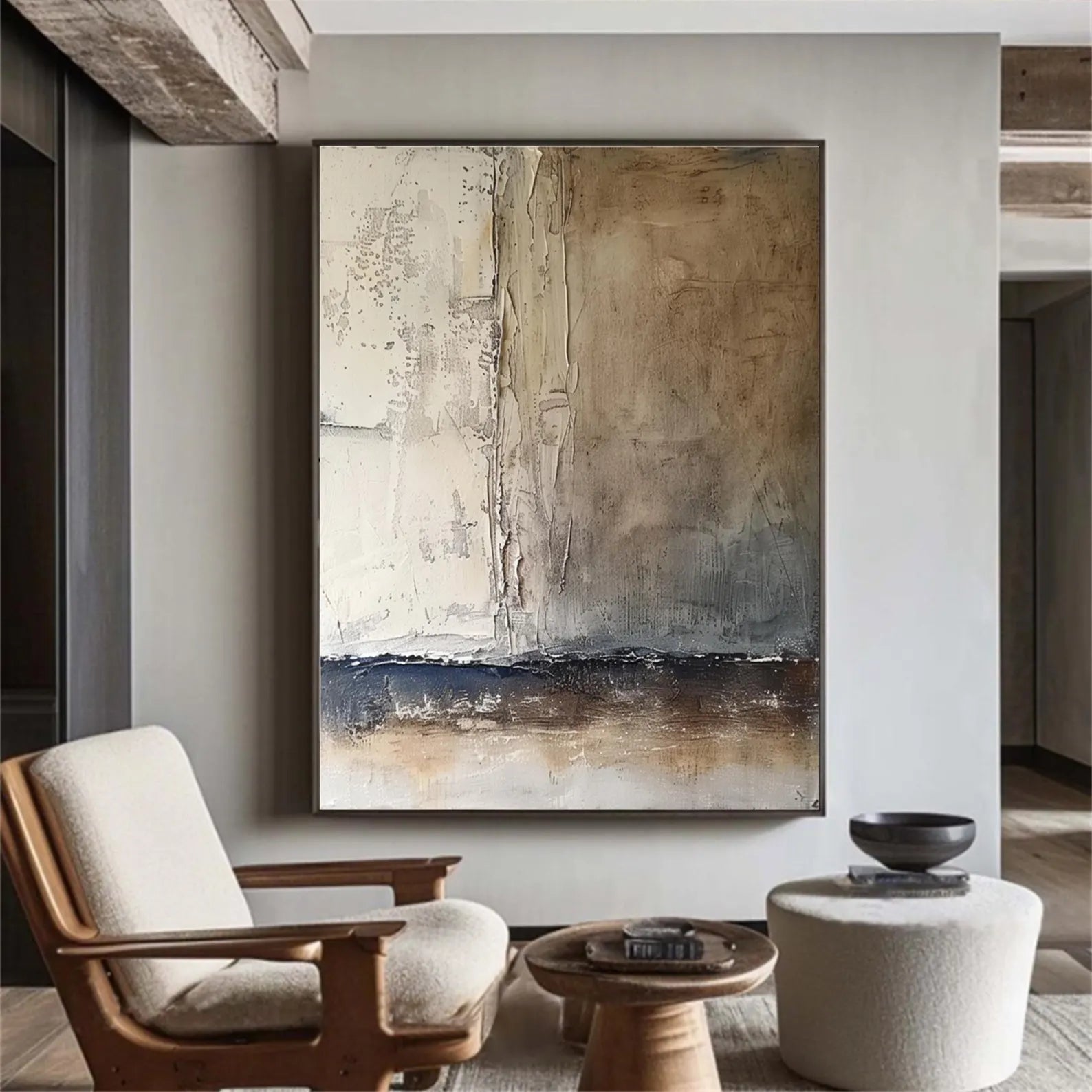 Textured Tonal Abstract | Moody Luxe