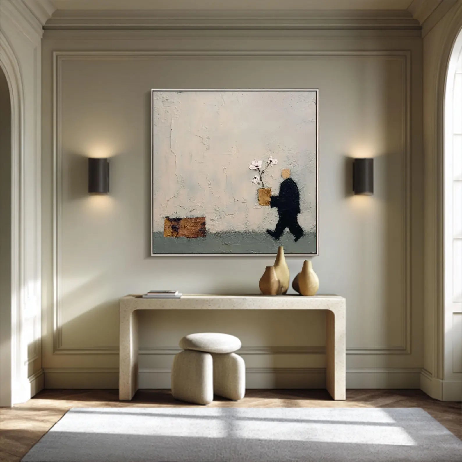 Textured Stroller Opulence | Floral Stride