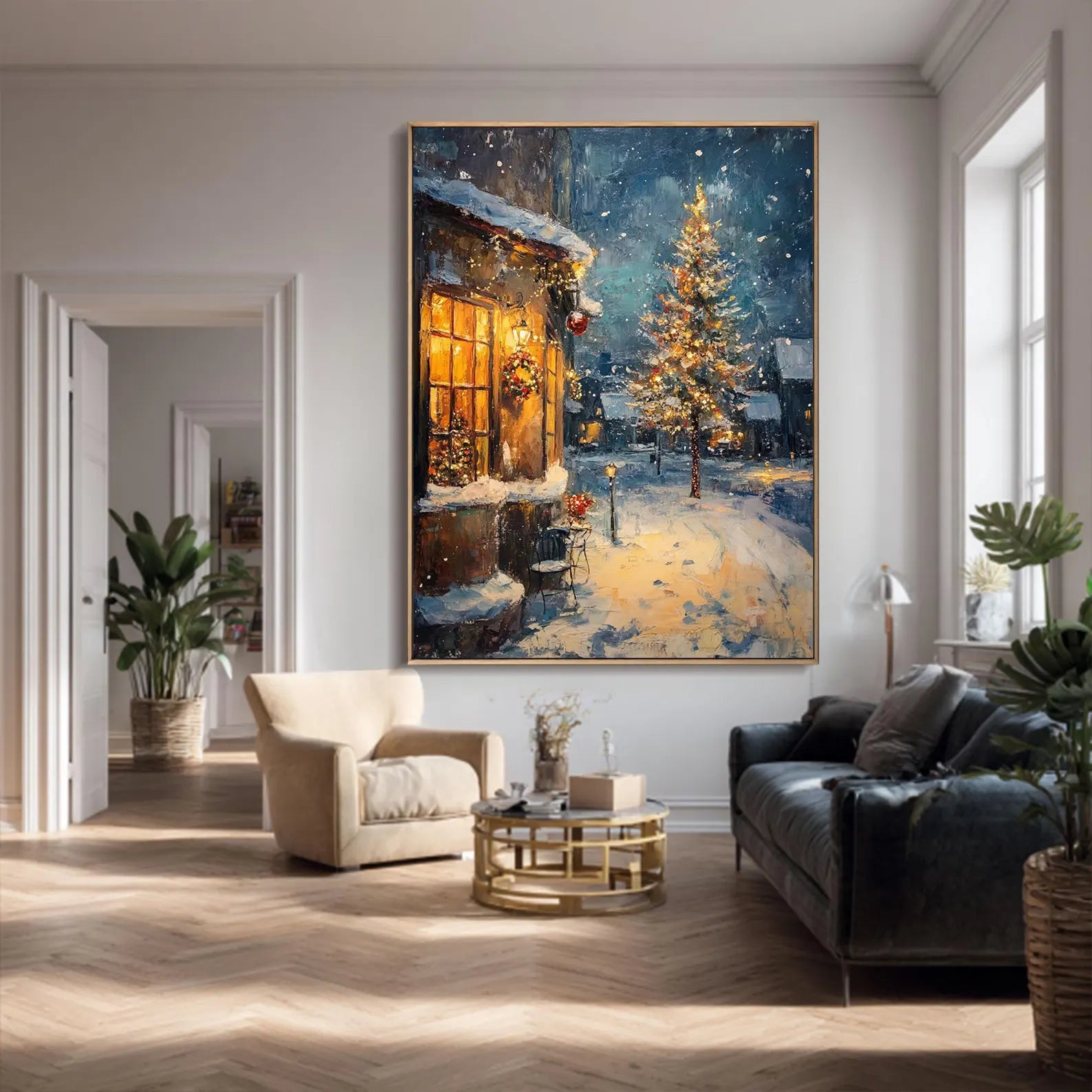 Textured Wintry Radiance | Christmas Eve