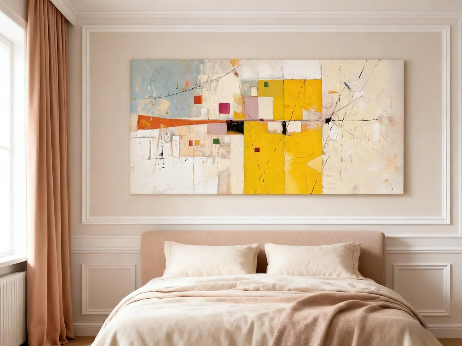 Textured Colorful Geometry | Yellow White