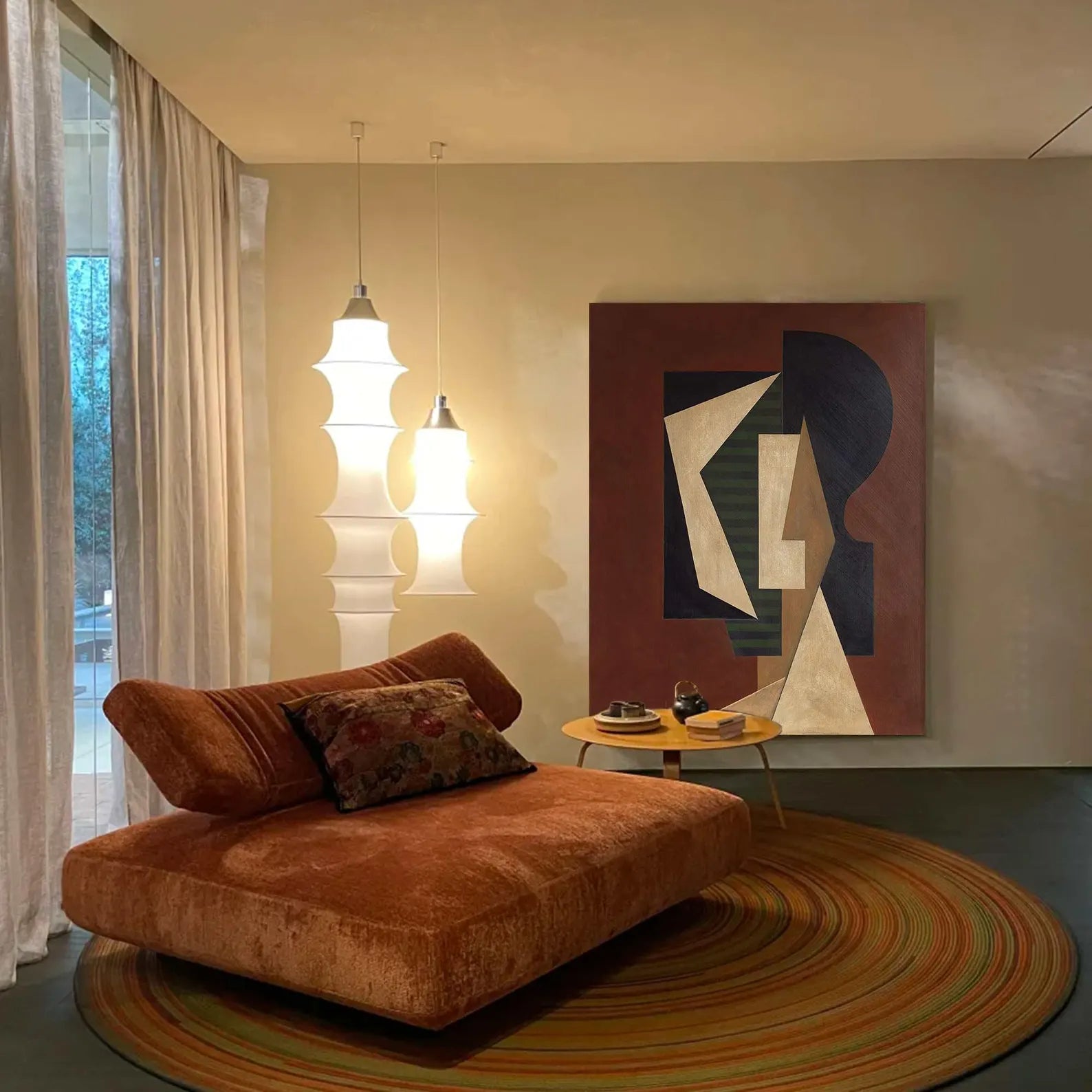 Textured Cubist Opulence | Geometric Face