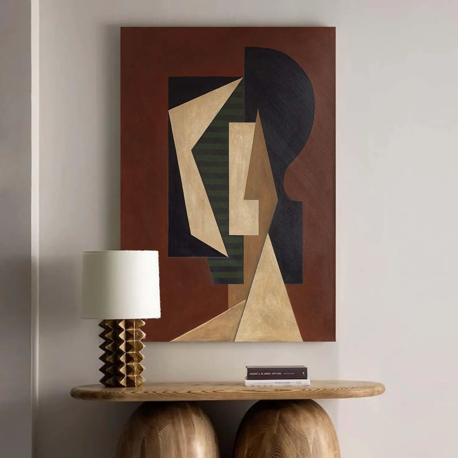 Textured Cubist Opulence | Geometric Face