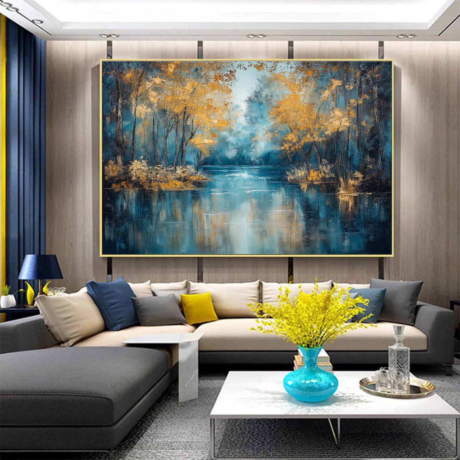 Textured Woodland Glow | Golden Foliage