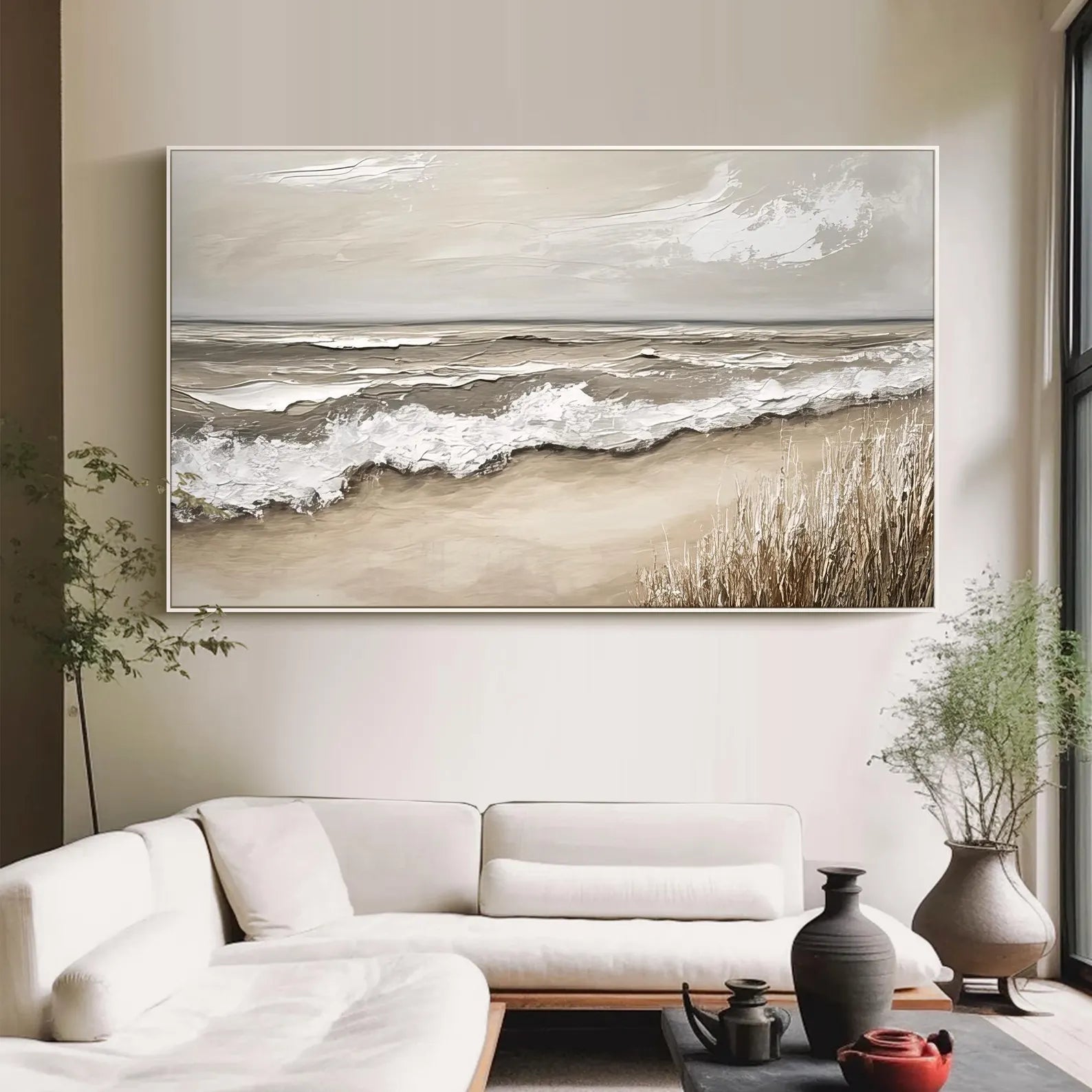 Textured Coastal Swell | Neutral Tones