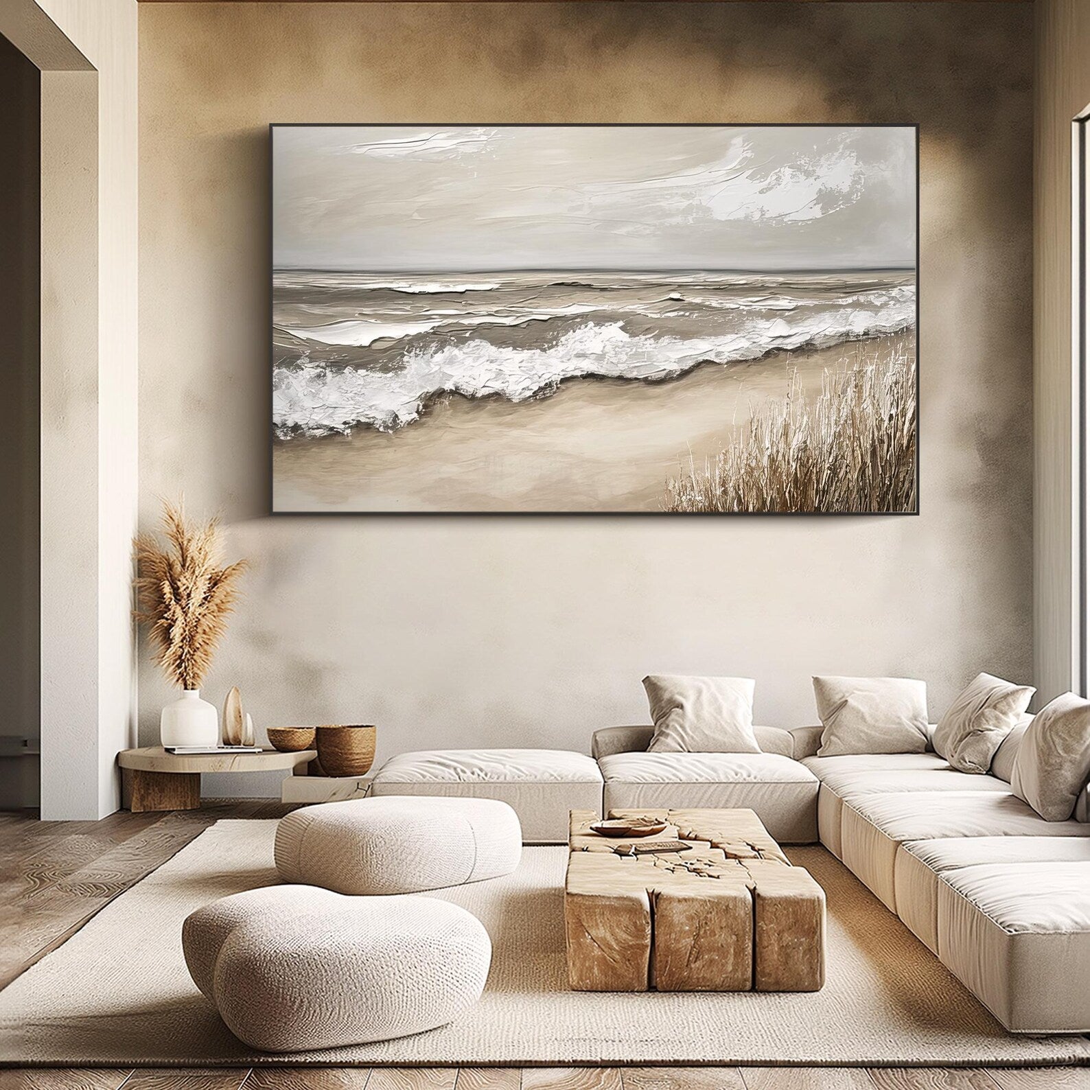 Textured Coastal Swell | Neutral Tones