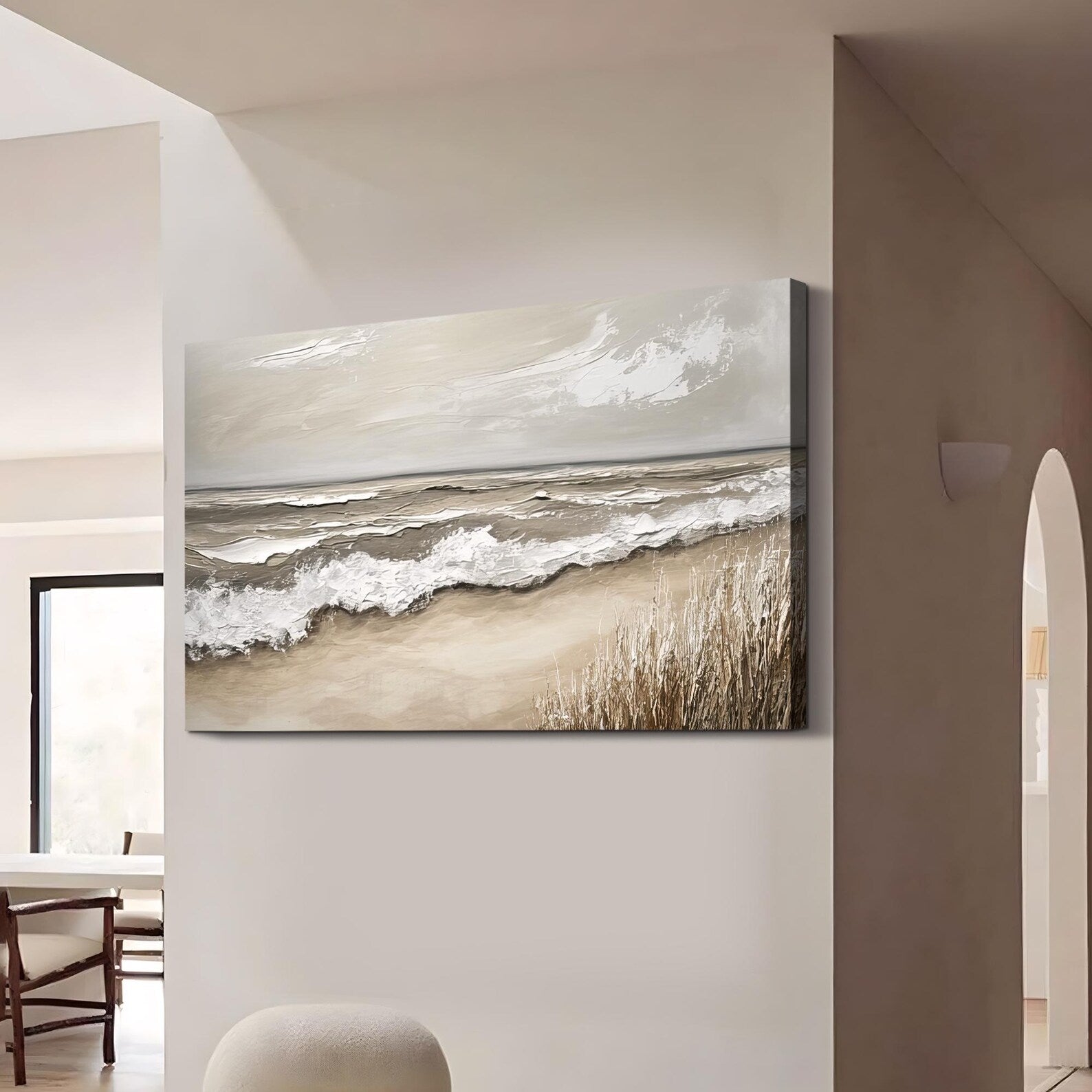 Textured Coastal Swell | Neutral Tones