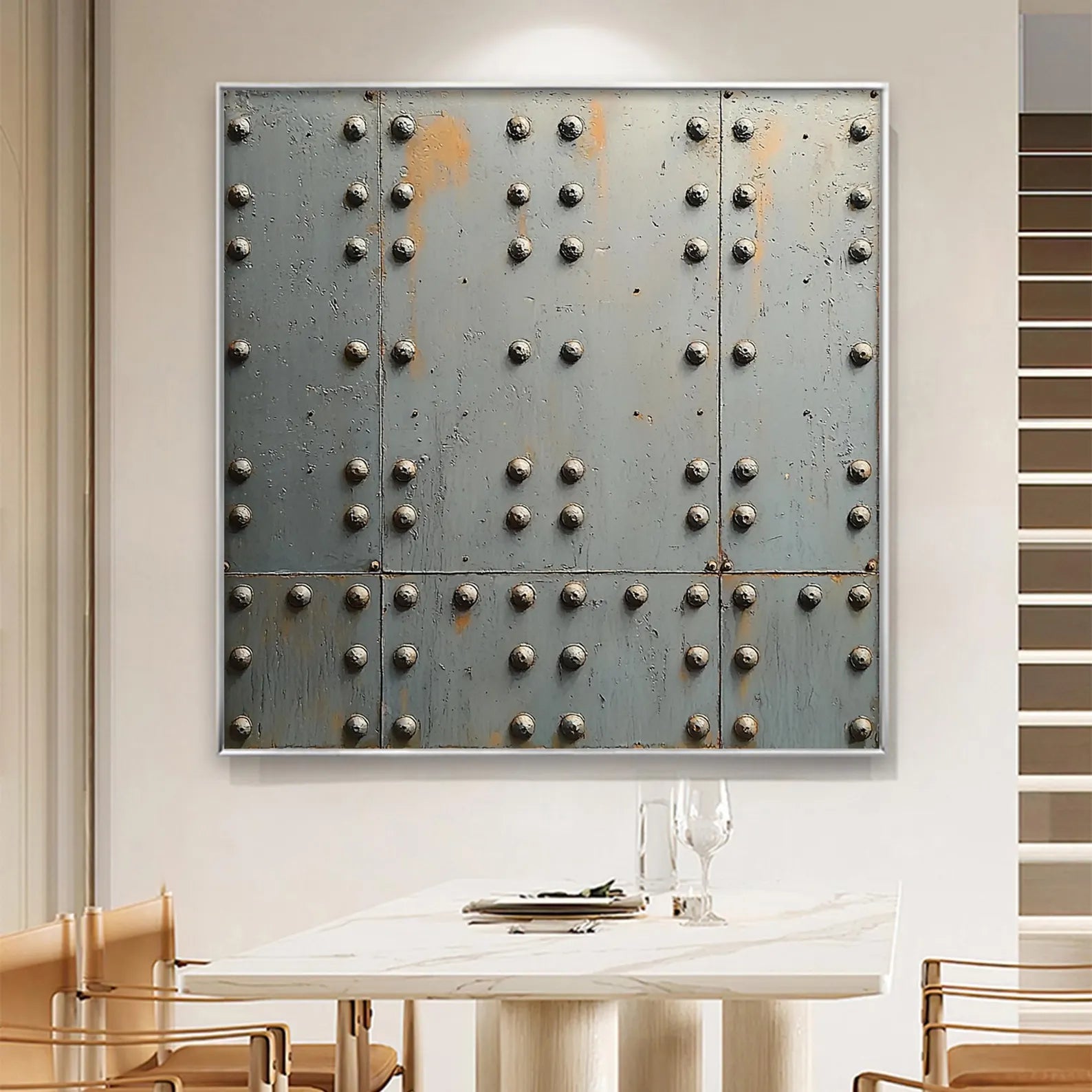 Textured Industrial Patina | Rivet Panels