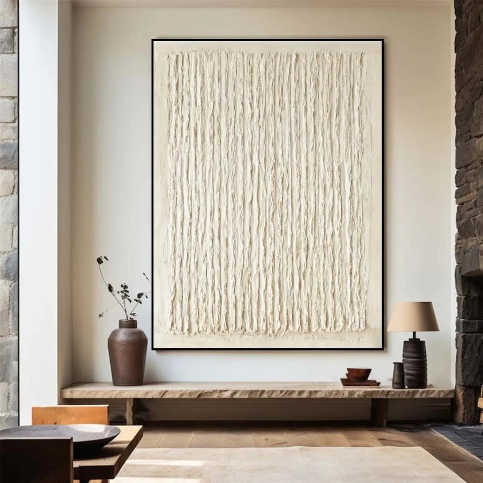 Textured Linear Art | Calm Grace