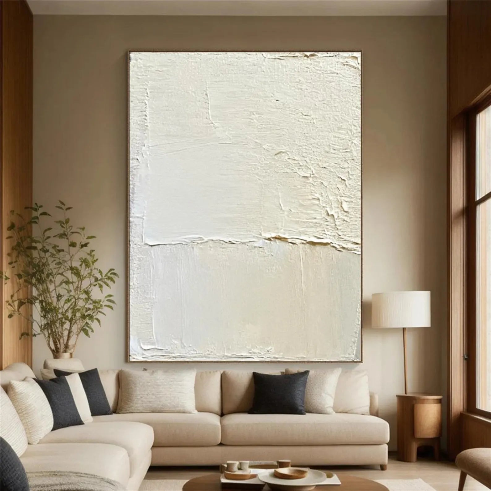 Textured Minimalist Elegance | Cream Hues