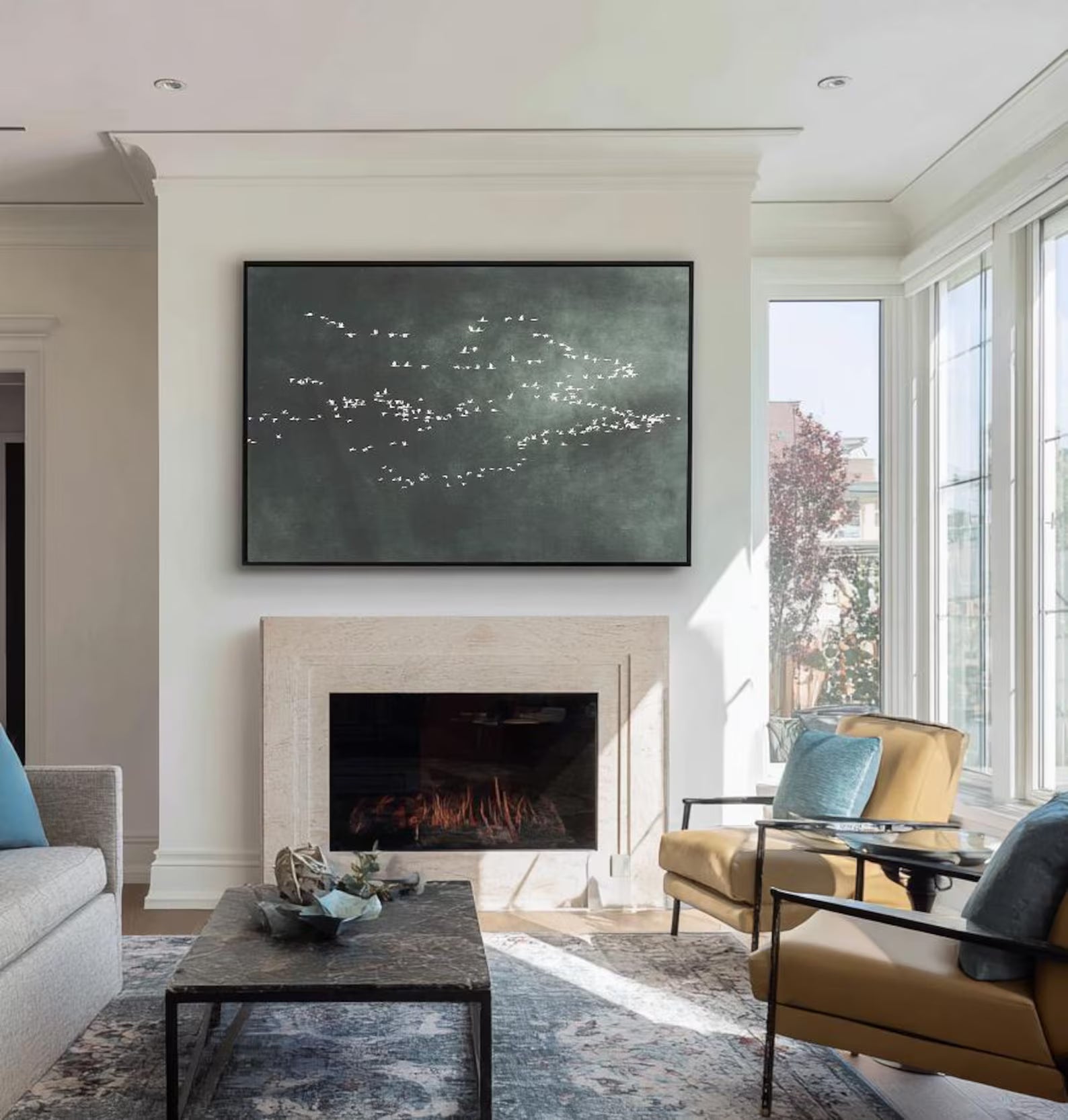 Textured Avian Horizon | Dark Tones