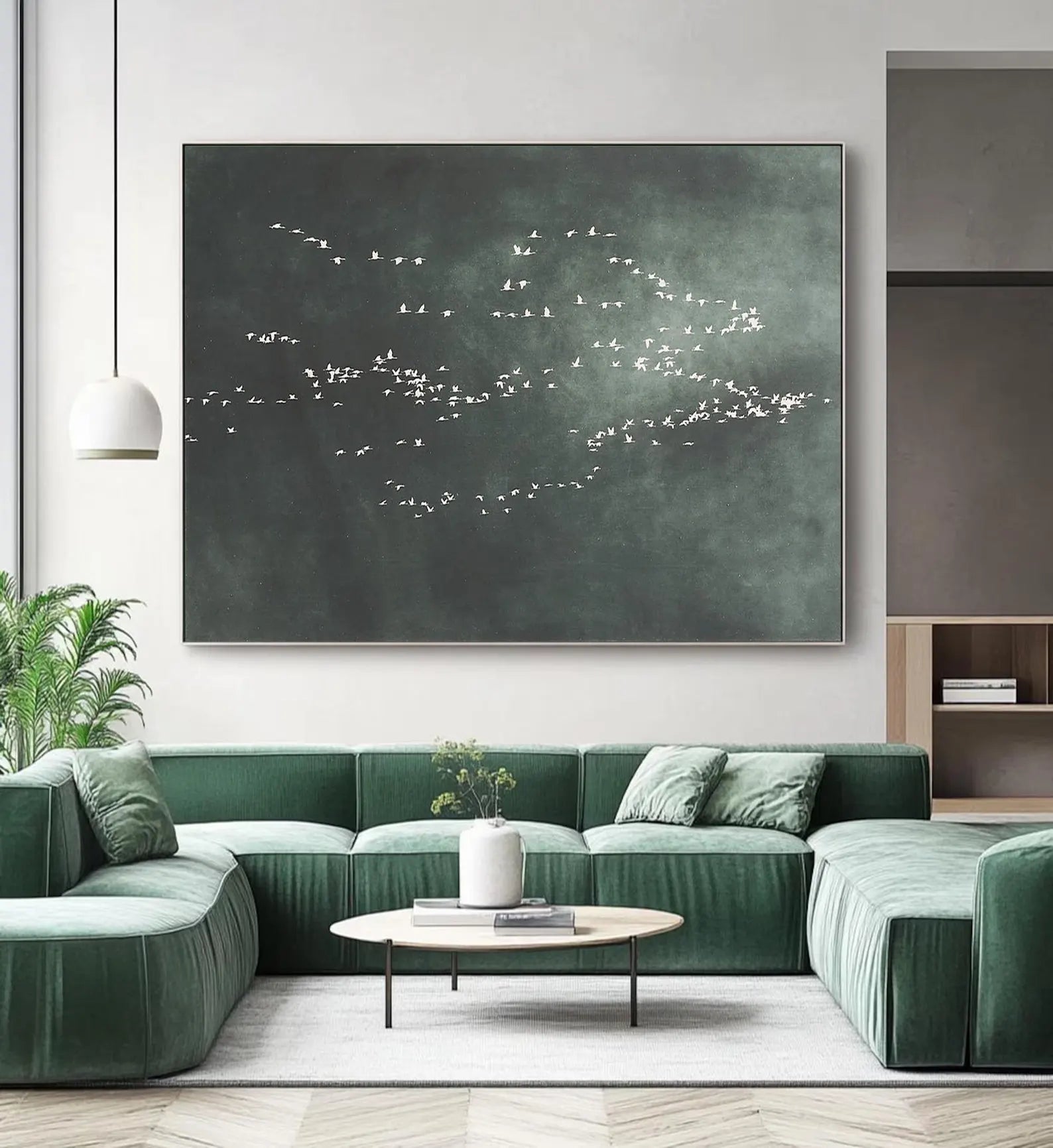 Textured Avian Horizon | Dark Tones