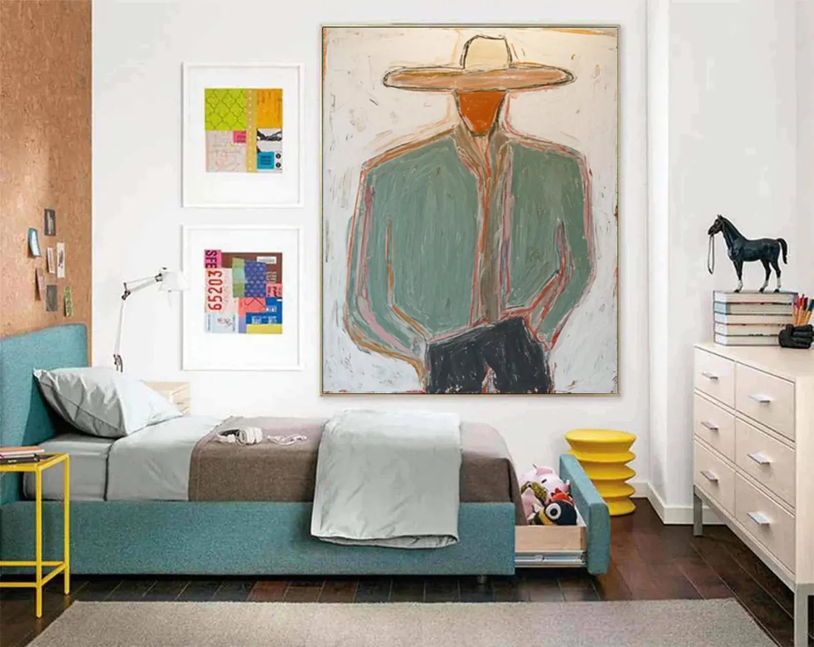 Textured Figural Leisure | Wide Brim