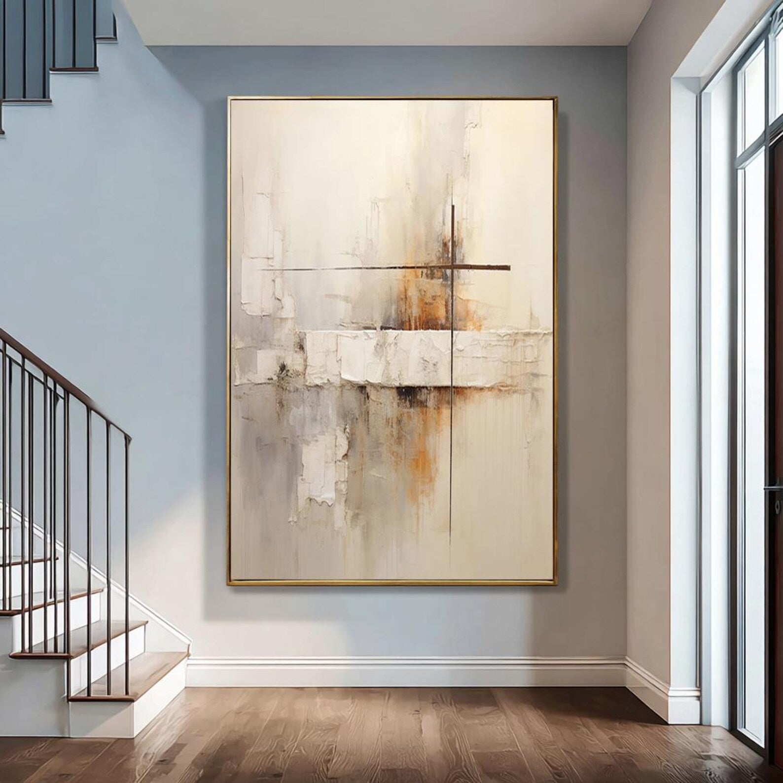 Textured Abstract Serenity | Warm Undertones