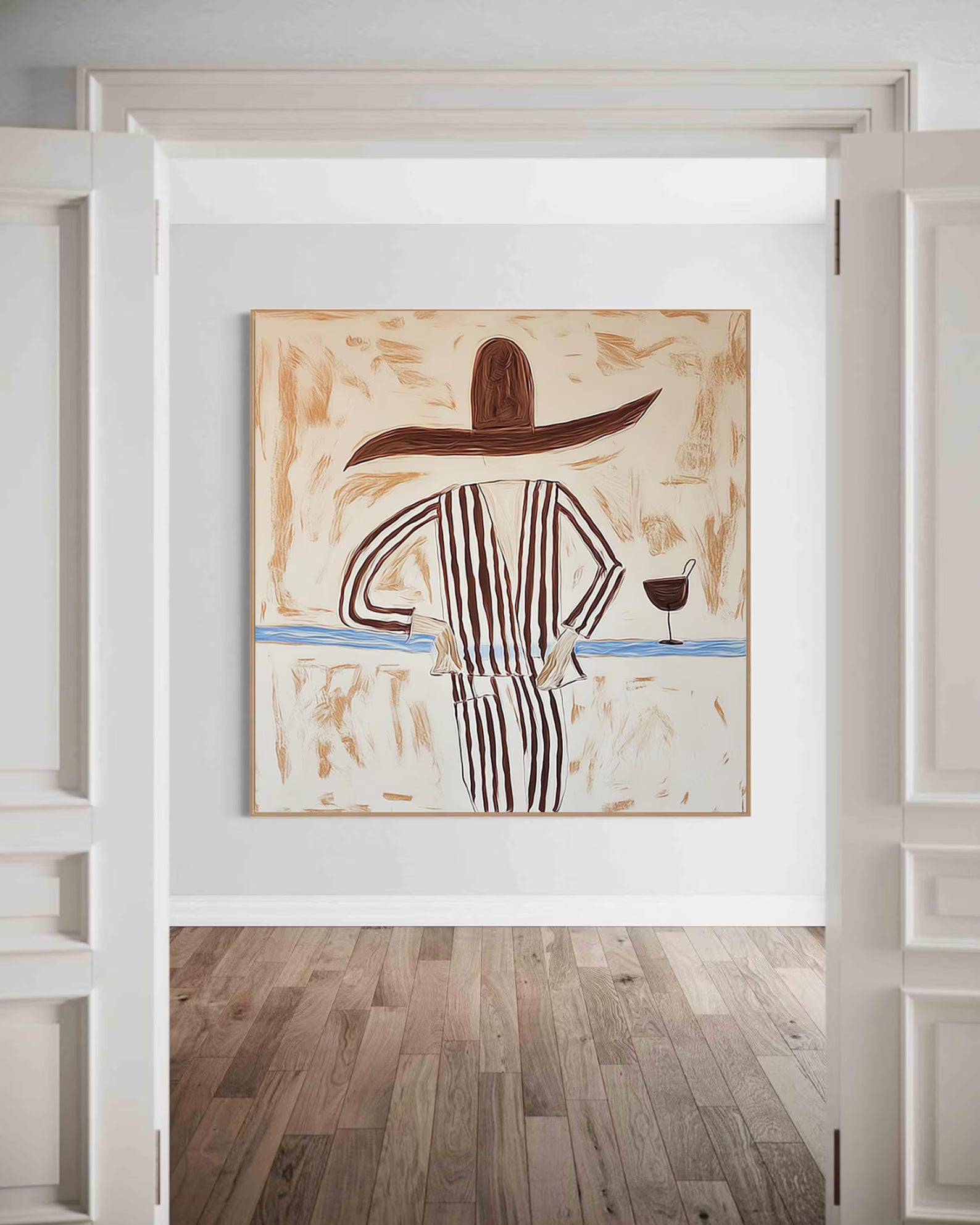 Stylized Figure Chic | Striped Attire