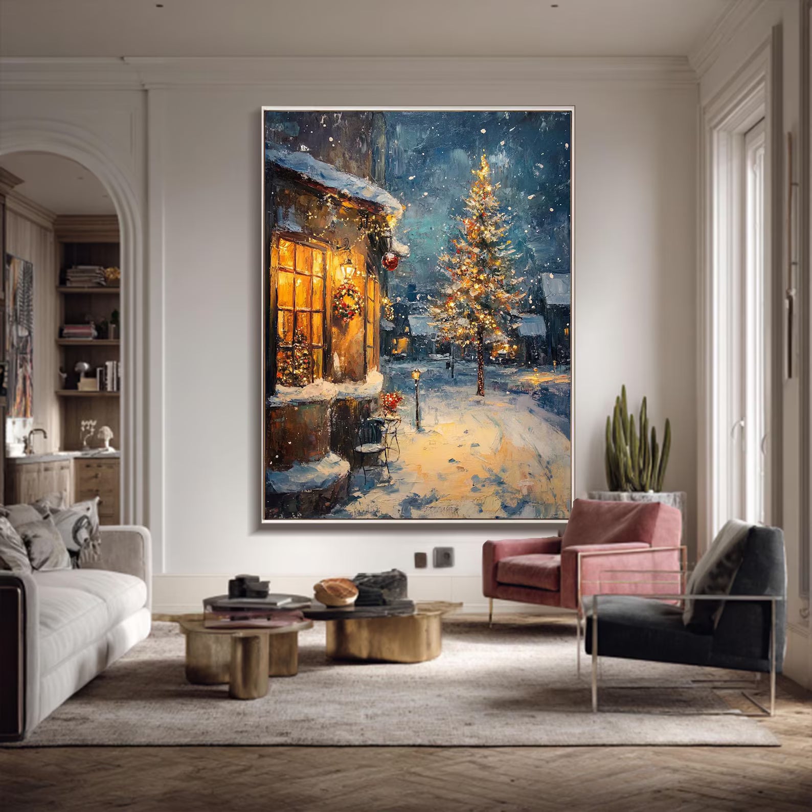 Textured Wintry Radiance | Christmas Eve