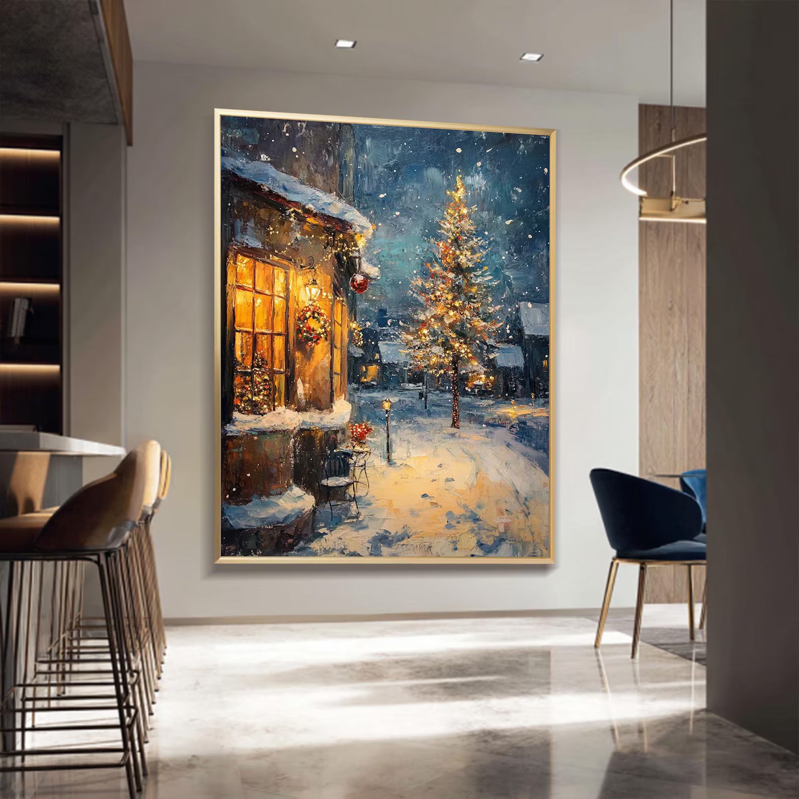 Textured Wintry Radiance | Christmas Eve