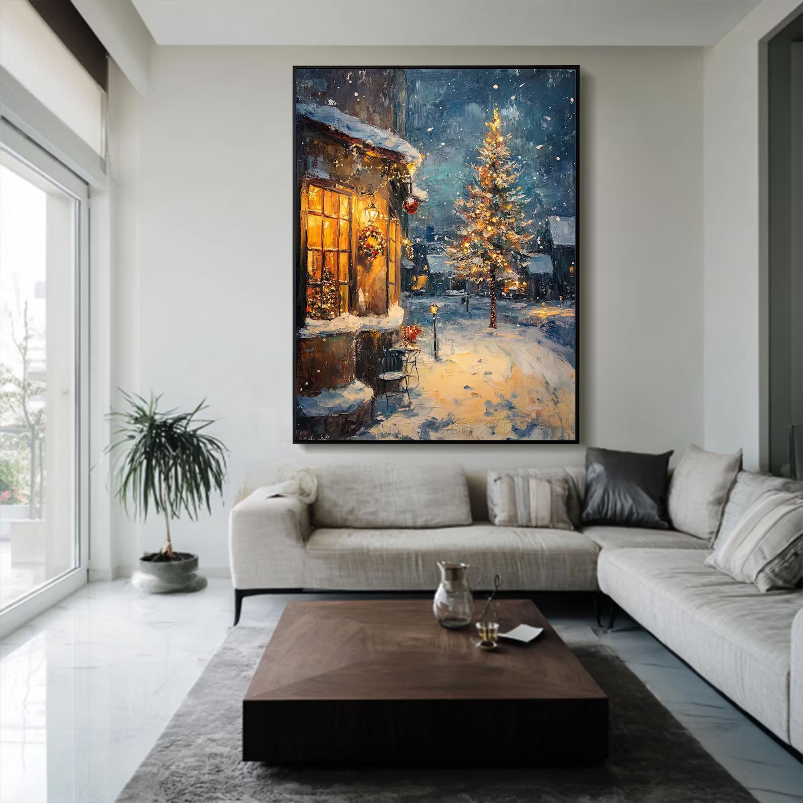 Textured Wintry Radiance | Christmas Eve