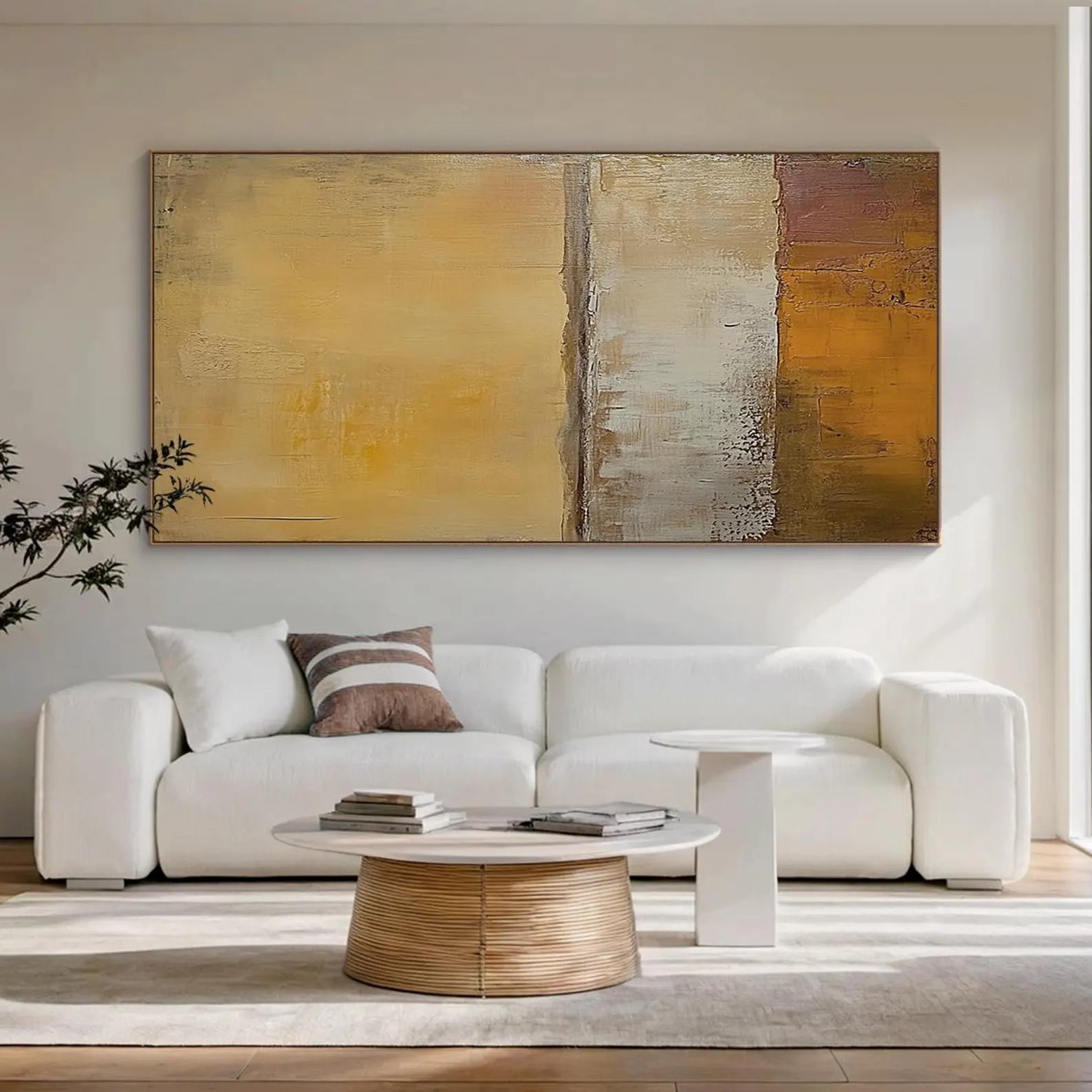 Textured Abstract Warmth | Gold Brown