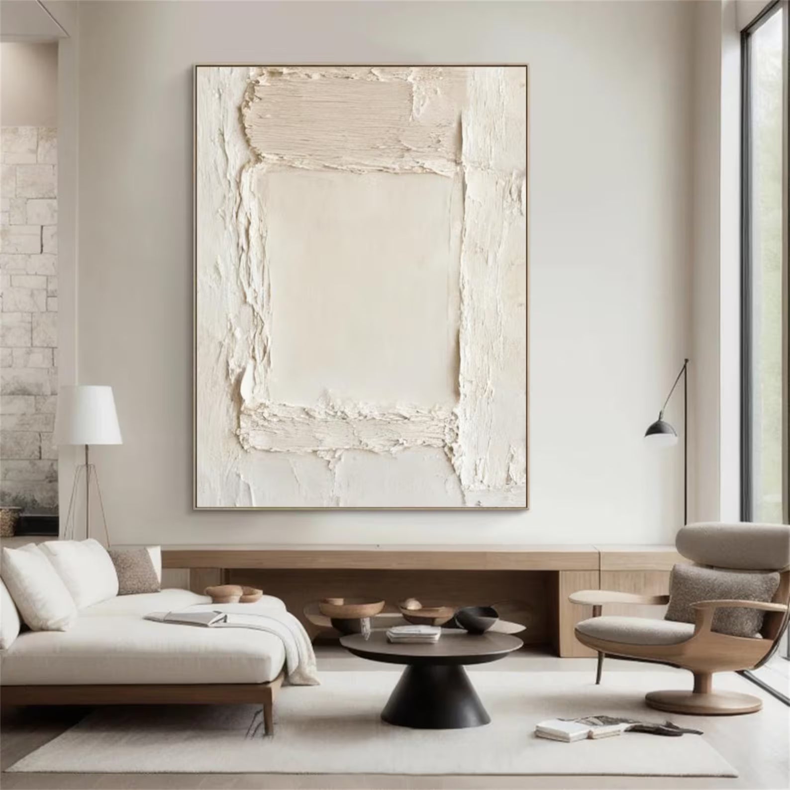 Textured Minimalist Elegance | Cream Textures
