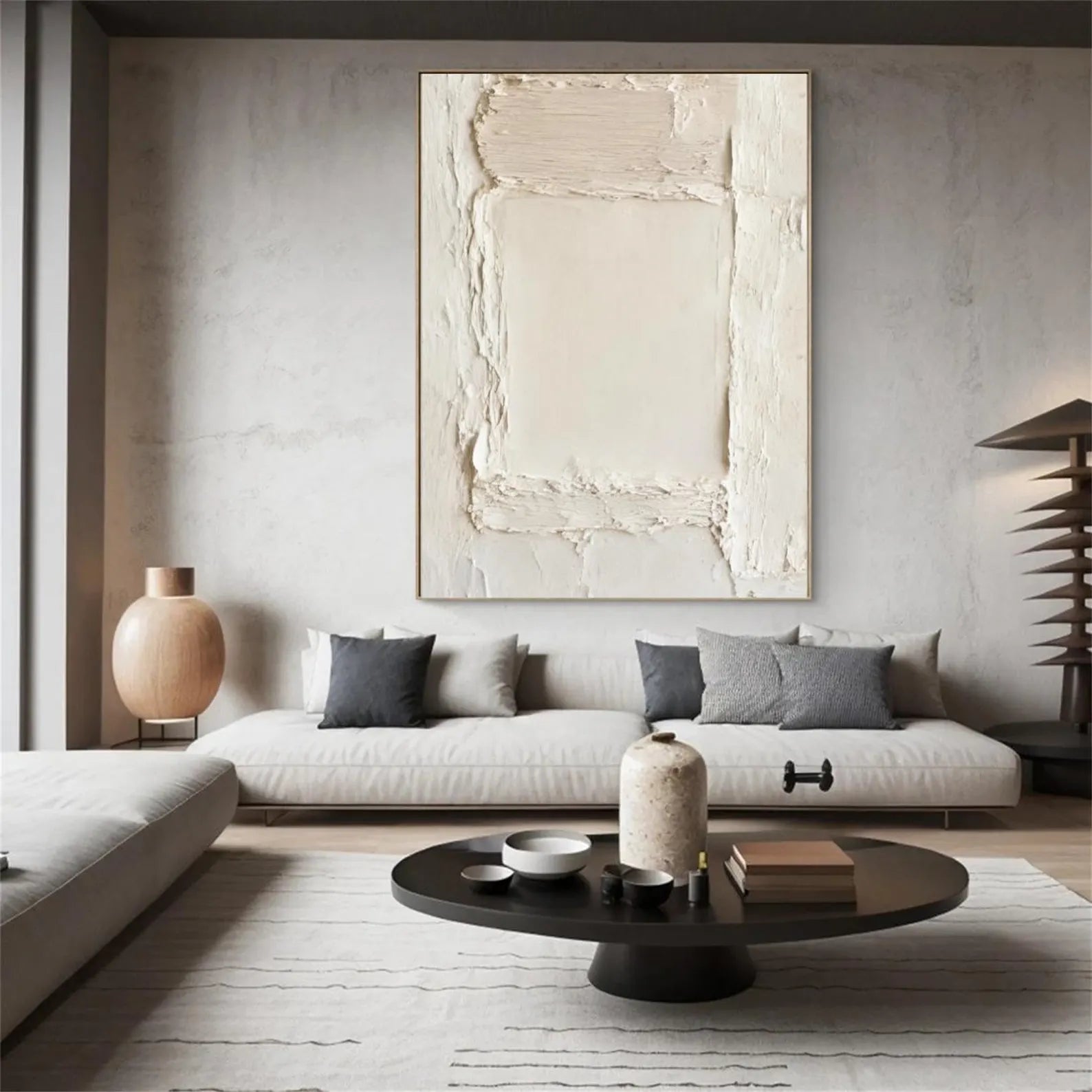 Textured Minimalist Elegance | Cream Textures