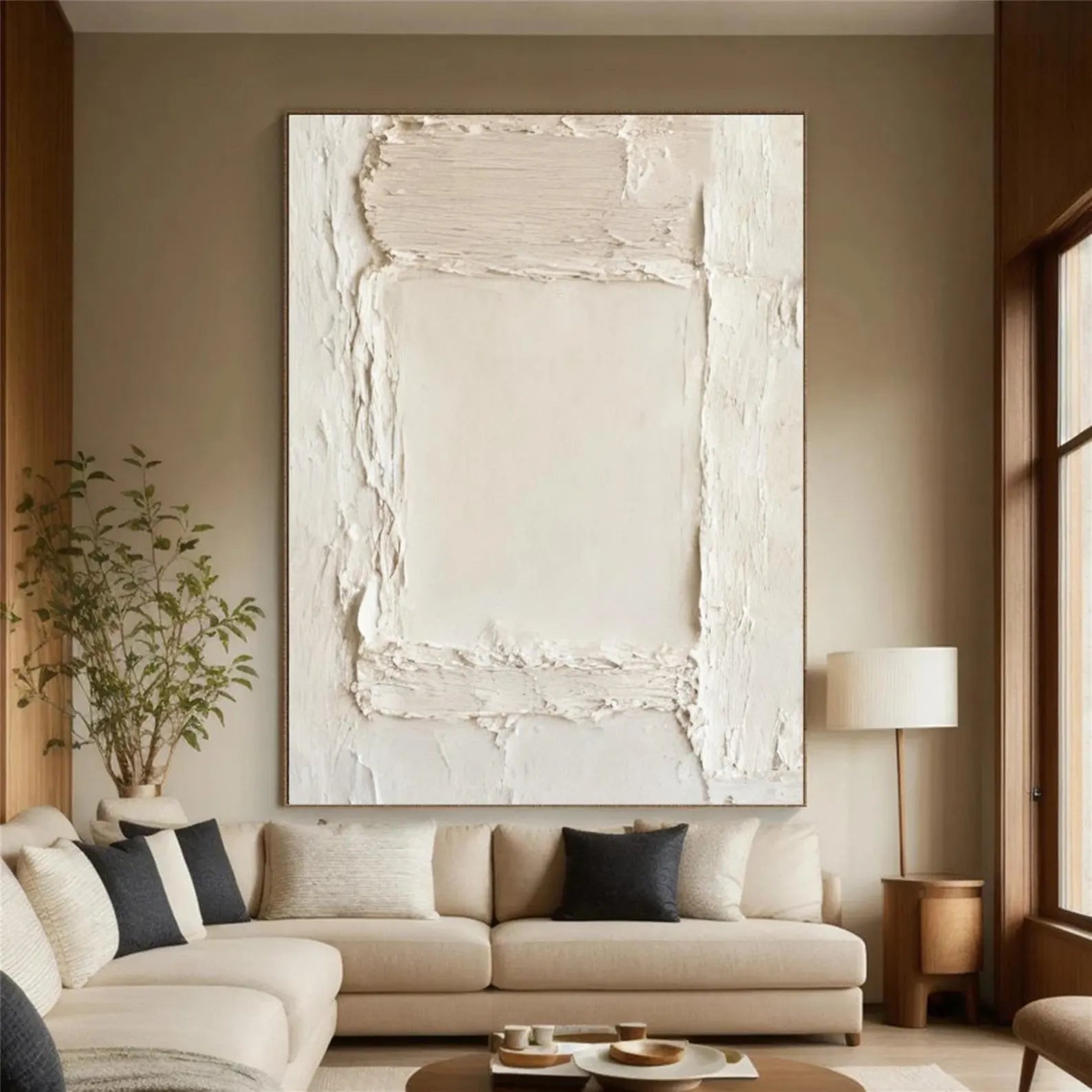 Textured Minimalist Elegance | Cream Textures