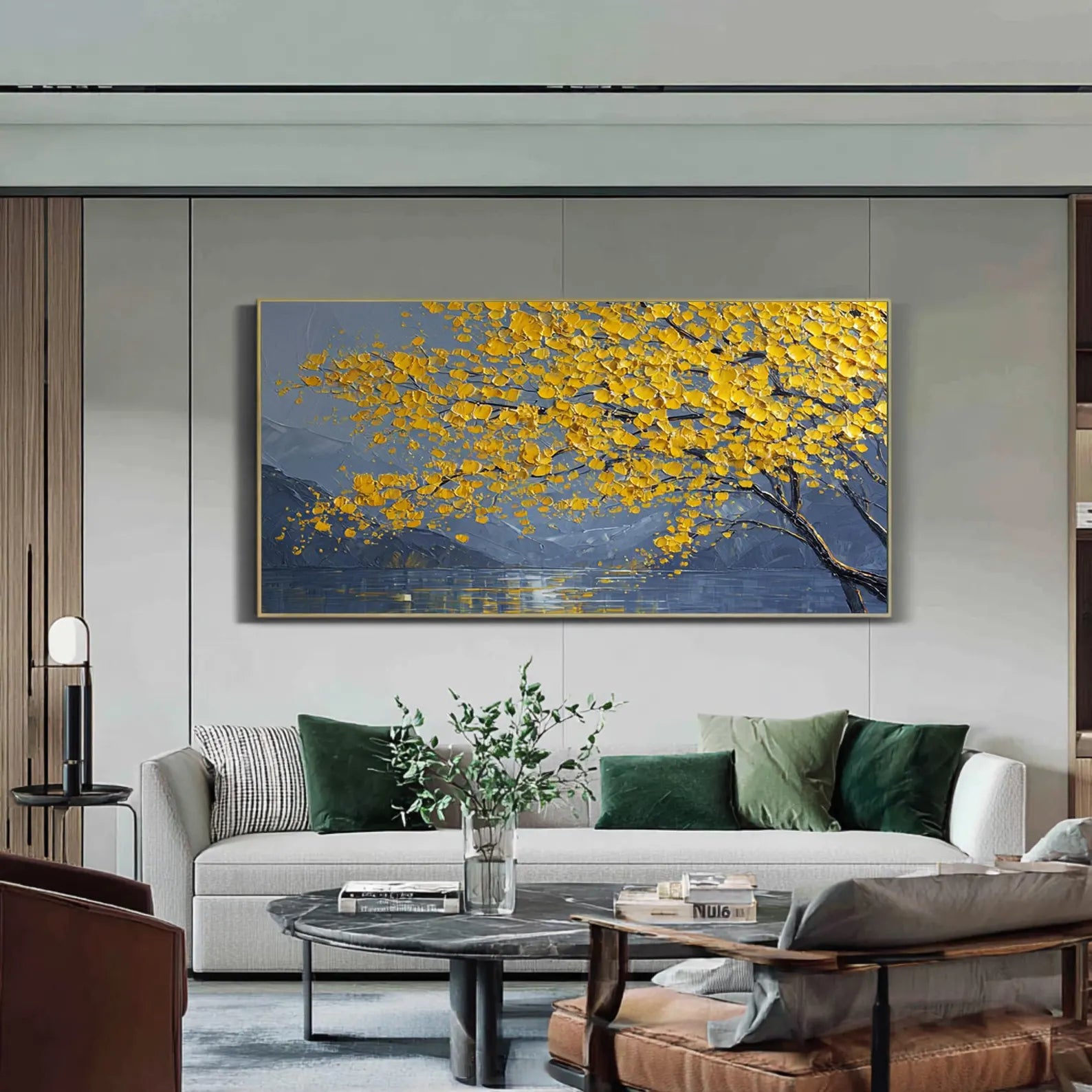 Textured Ginkgo Splendor | Golden Canopy