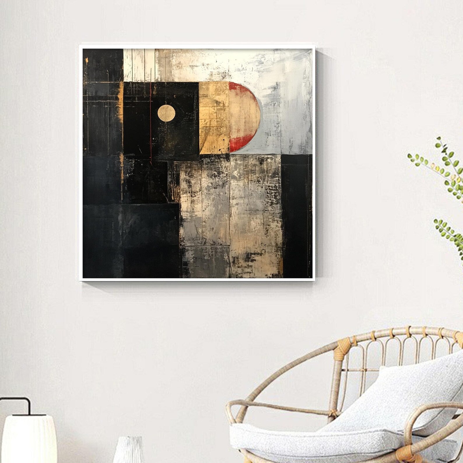 Textured Geometric Opulence | Gilded Accents