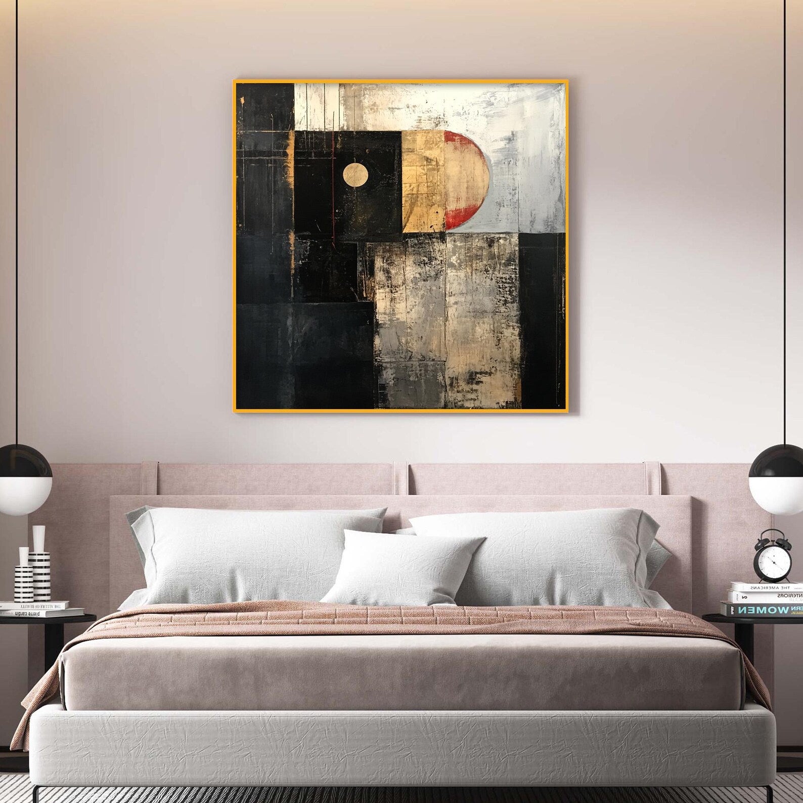 Textured Geometric Opulence | Gilded Accents