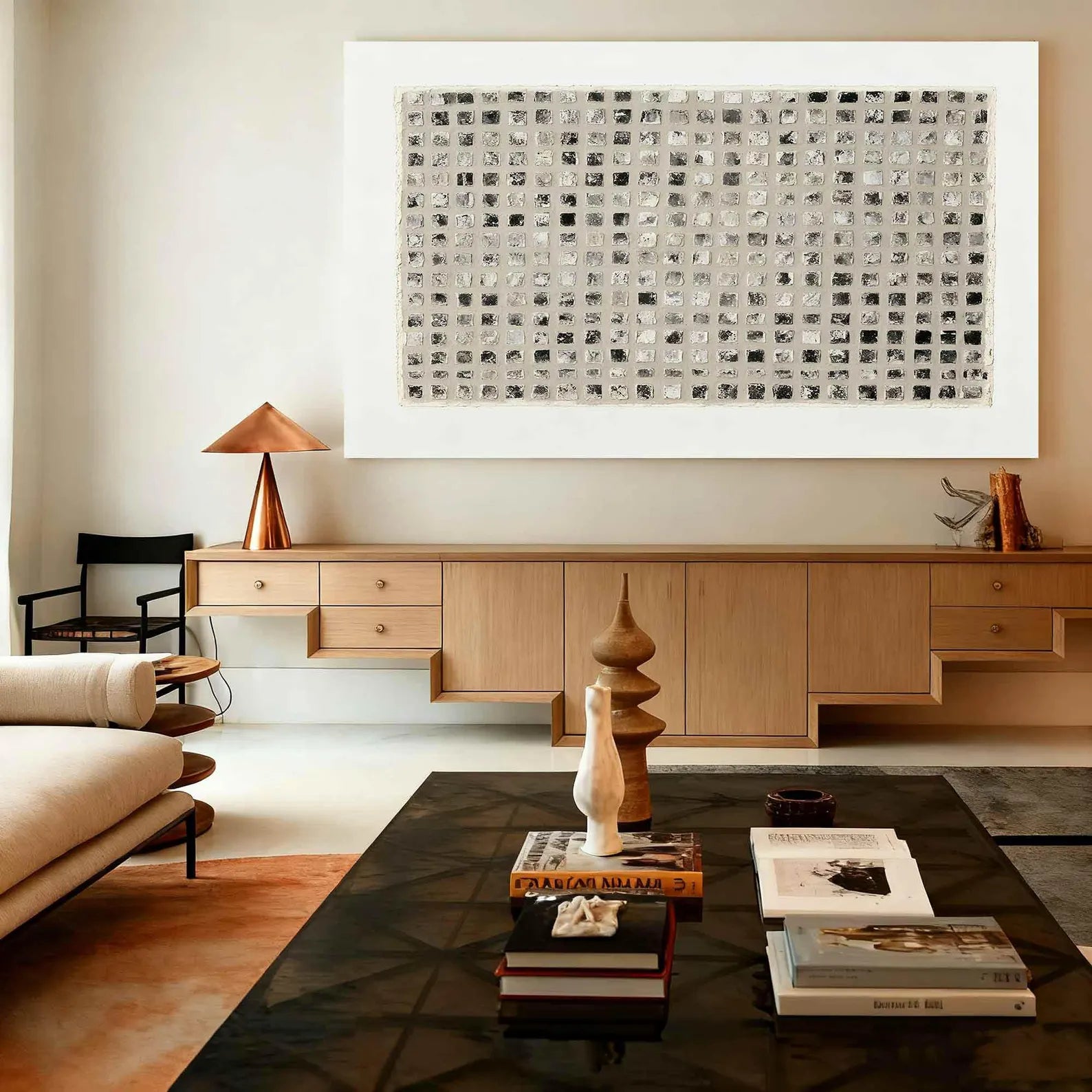 Textured Tessellated Opulence | Grisaille Quadrate