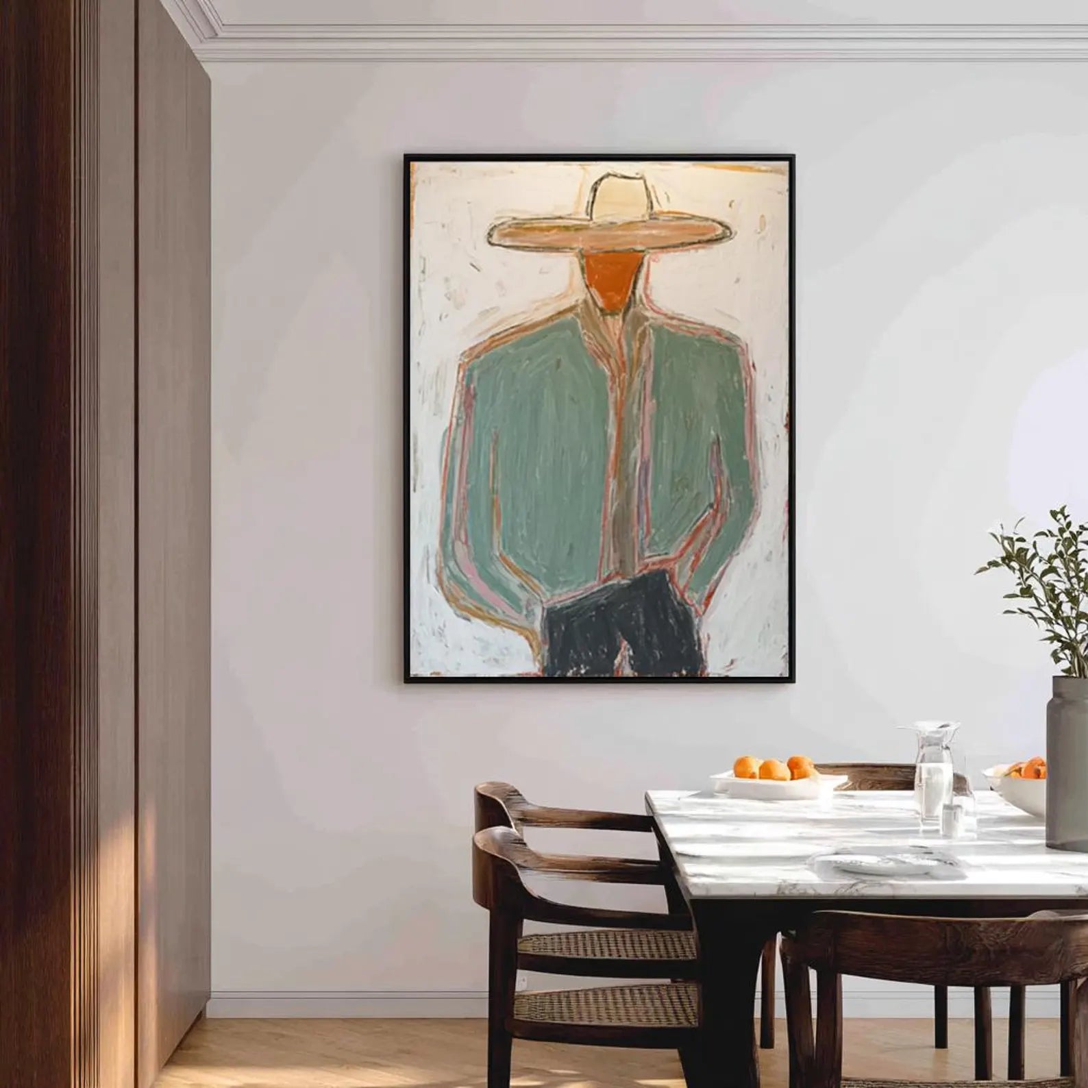 Textured Figural Leisure | Wide Brim