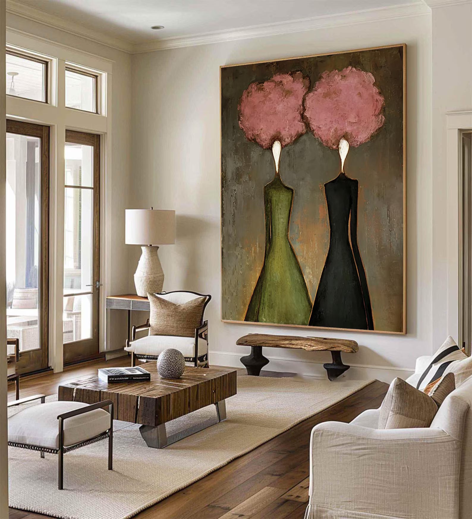 Textured Floral Duality | Pink Duo