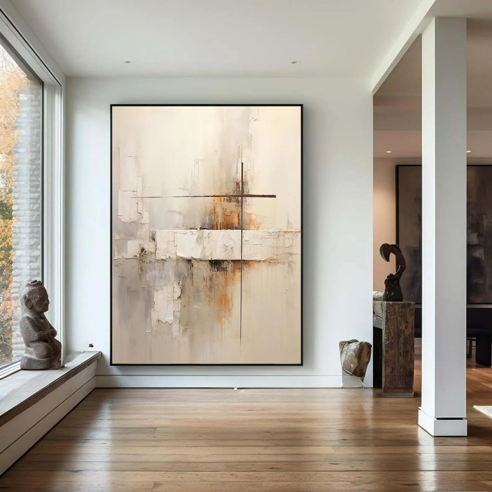 Textured Abstract Serenity | Warm Undertones