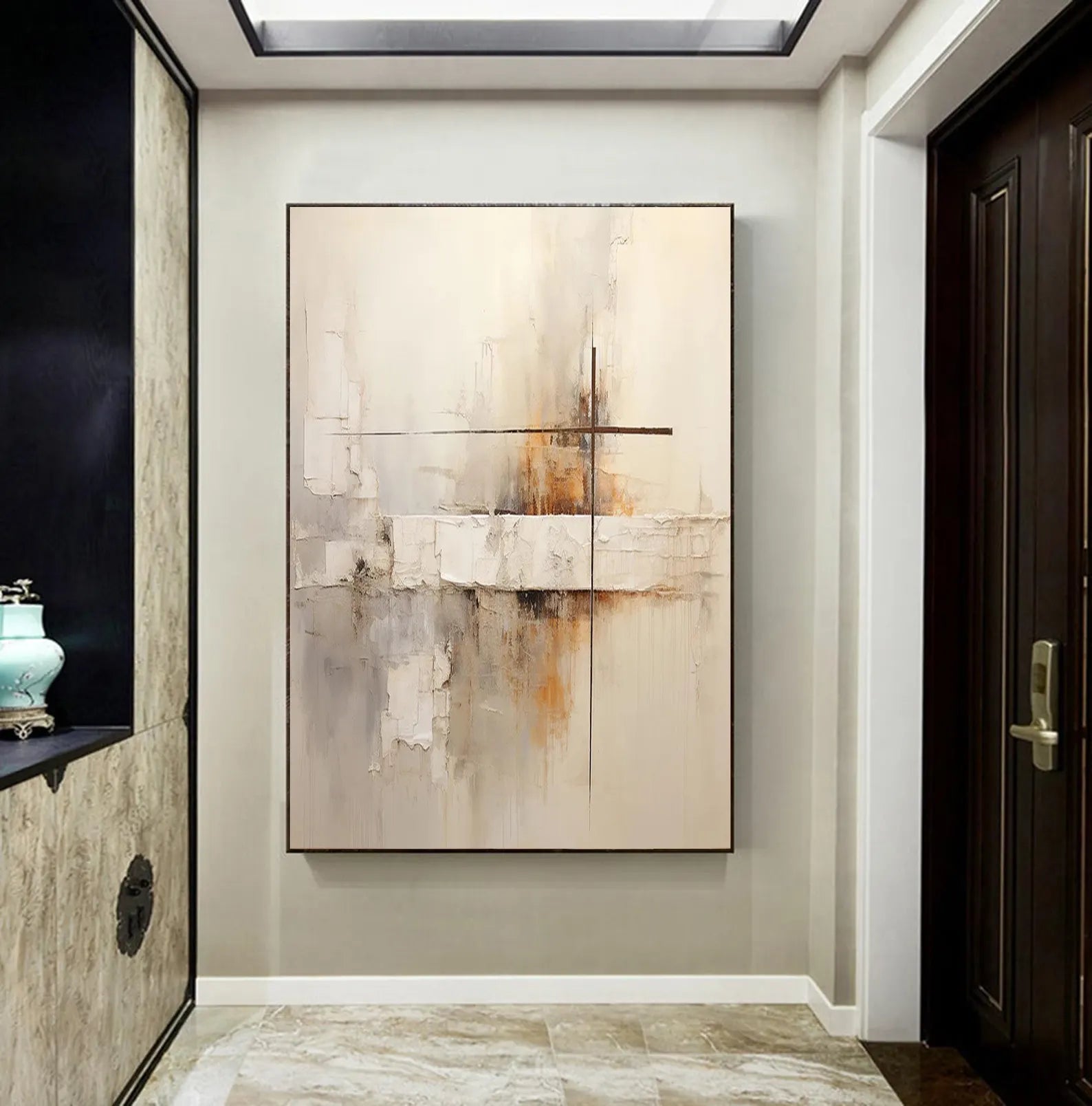 Textured Abstract Serenity | Warm Undertones