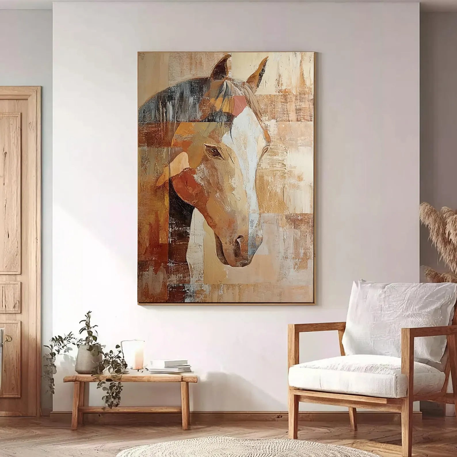 Textured Equine Opulence | Tawny Patchwork