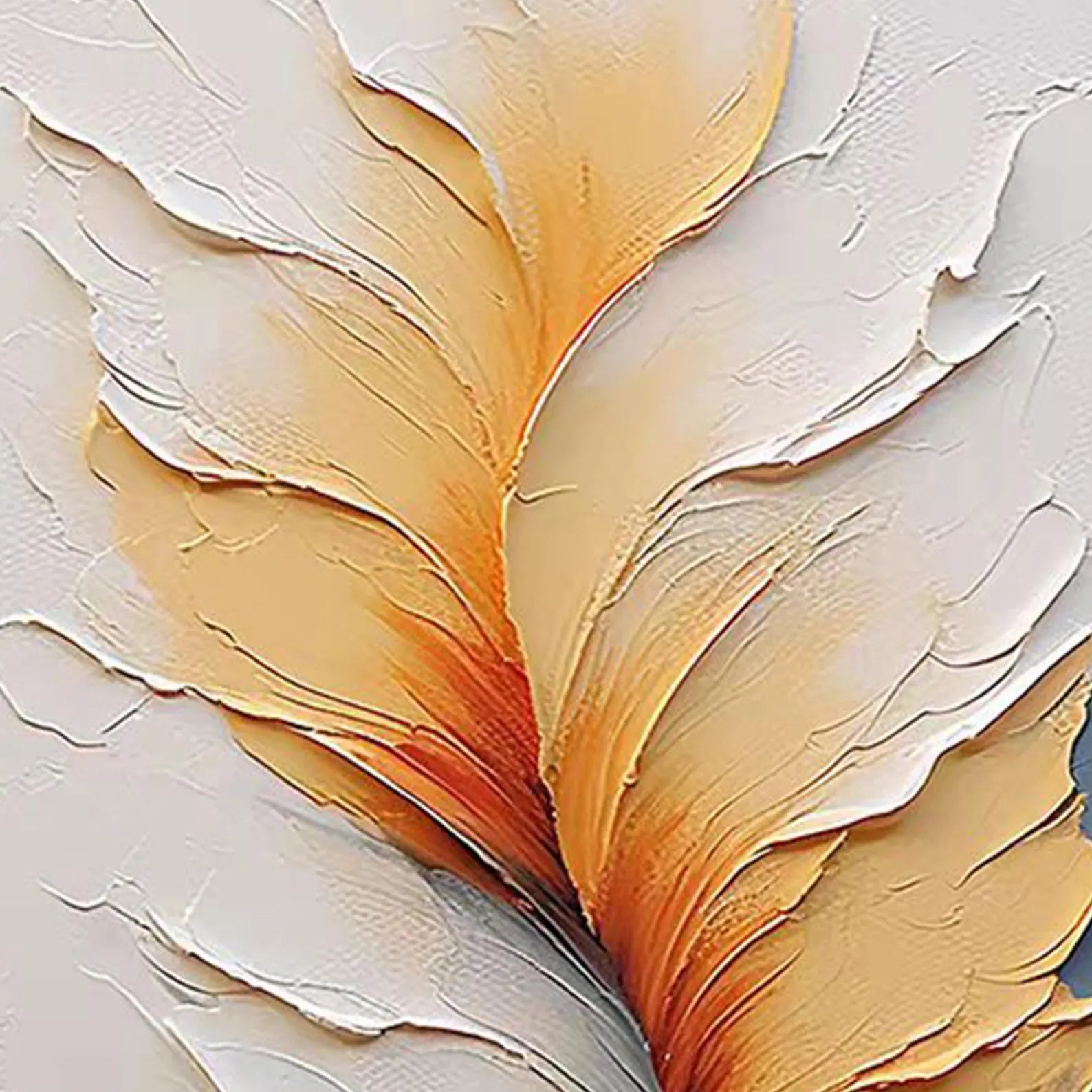 Textured Plume Grace | Warm Gradients