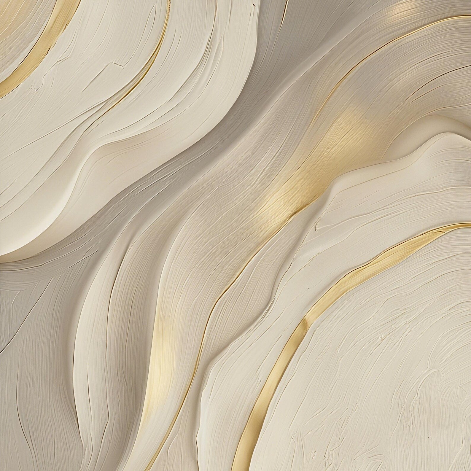 Textured Flowing Elegance | Gold Accents