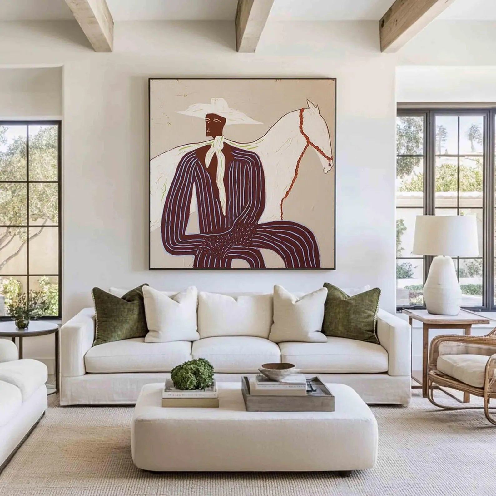 Stylish Equestrian Portrait | White Steed