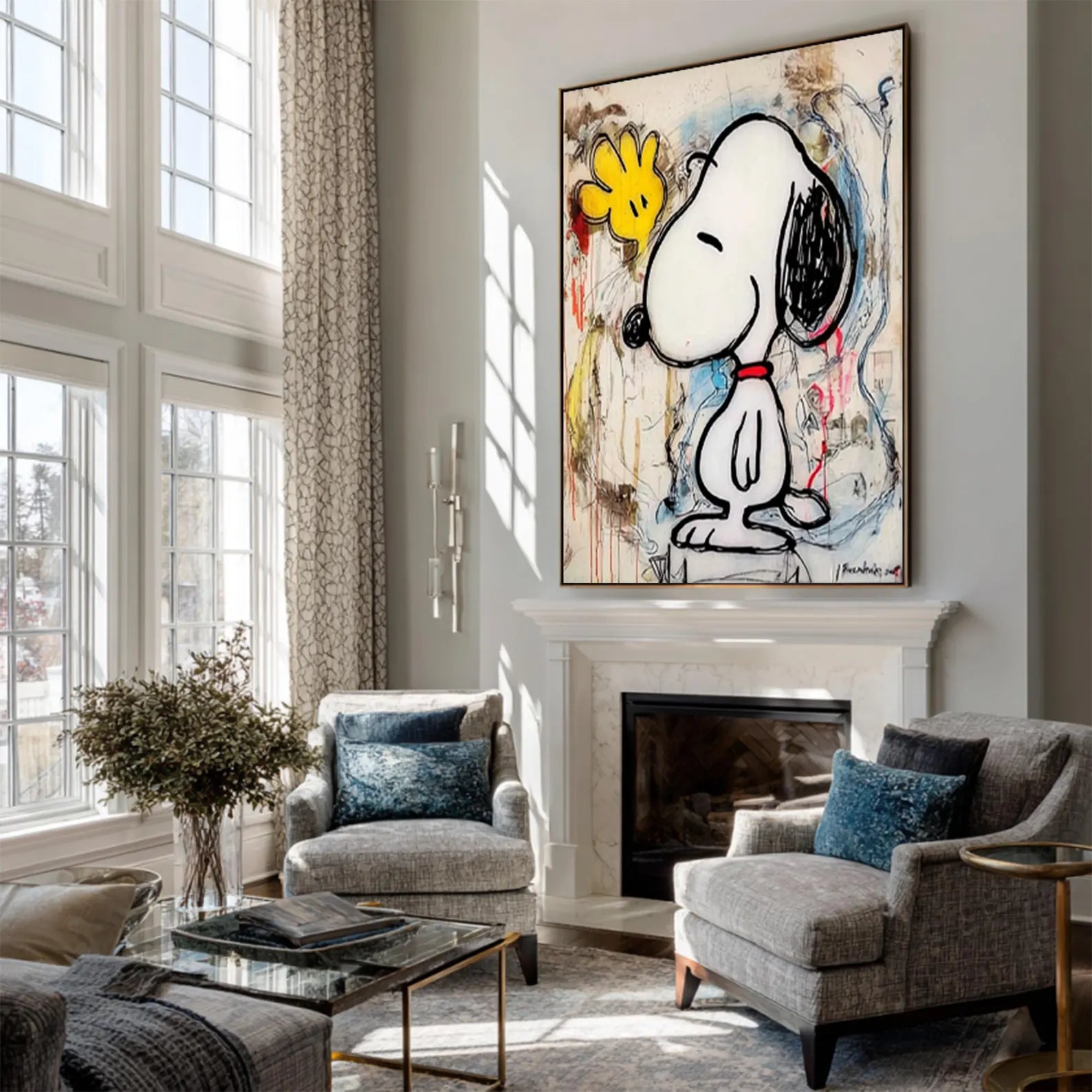 Textured Graffiti Duo | Snoopy Buddy