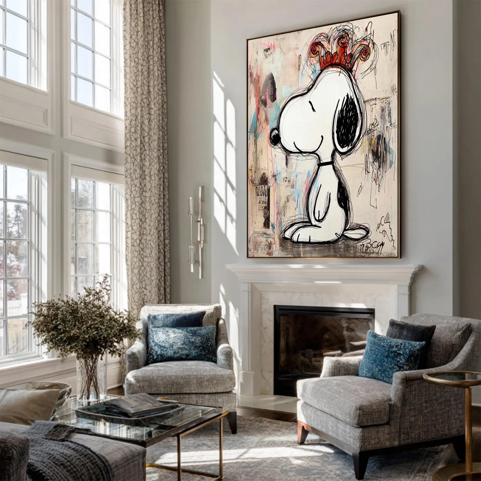 Textured Snoopy Regality | Crown Emblem