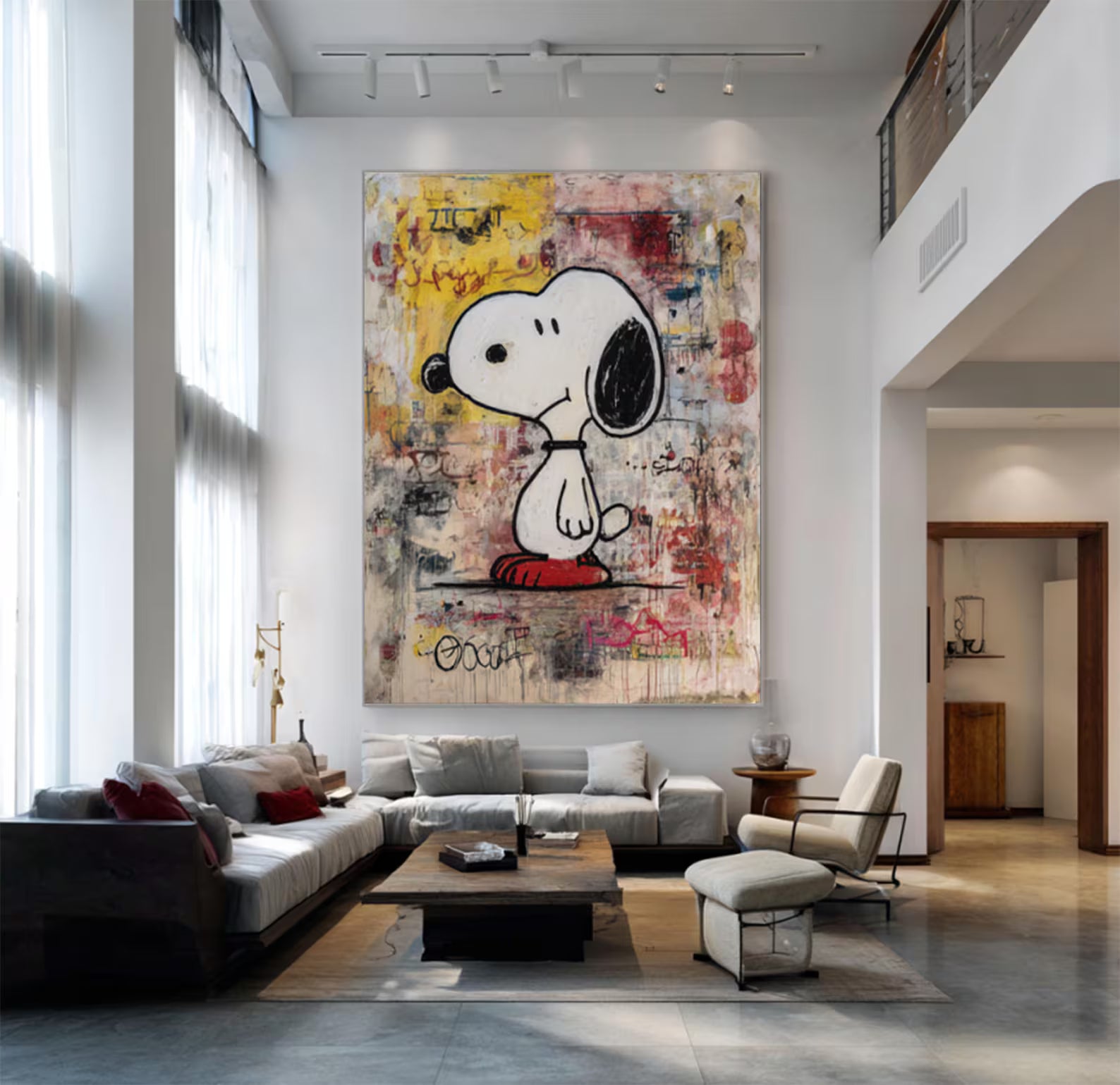 Textured Graffiti Charm | Snoopy Art