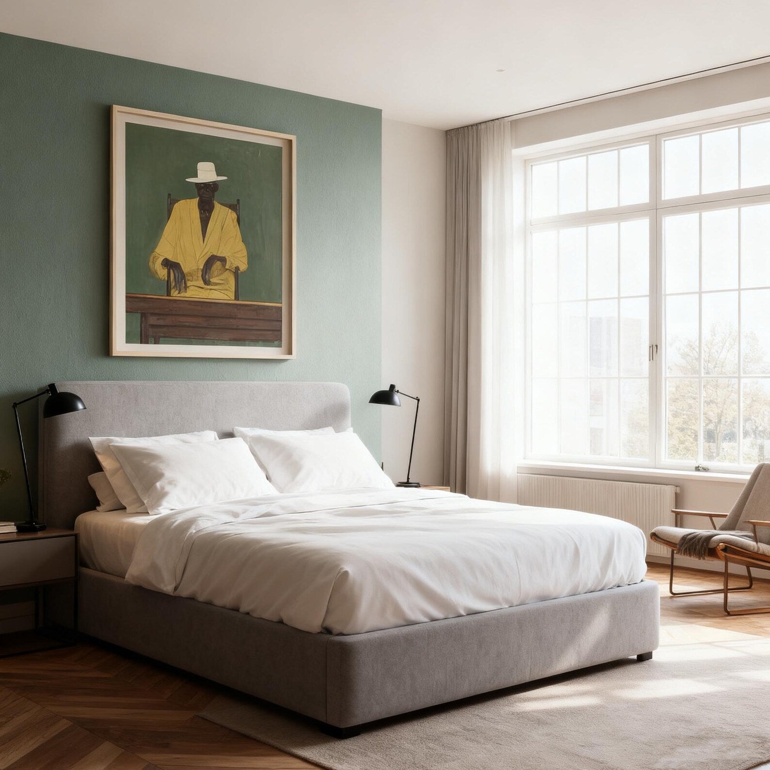 Stylized Figure Elegance | Yellow Attire