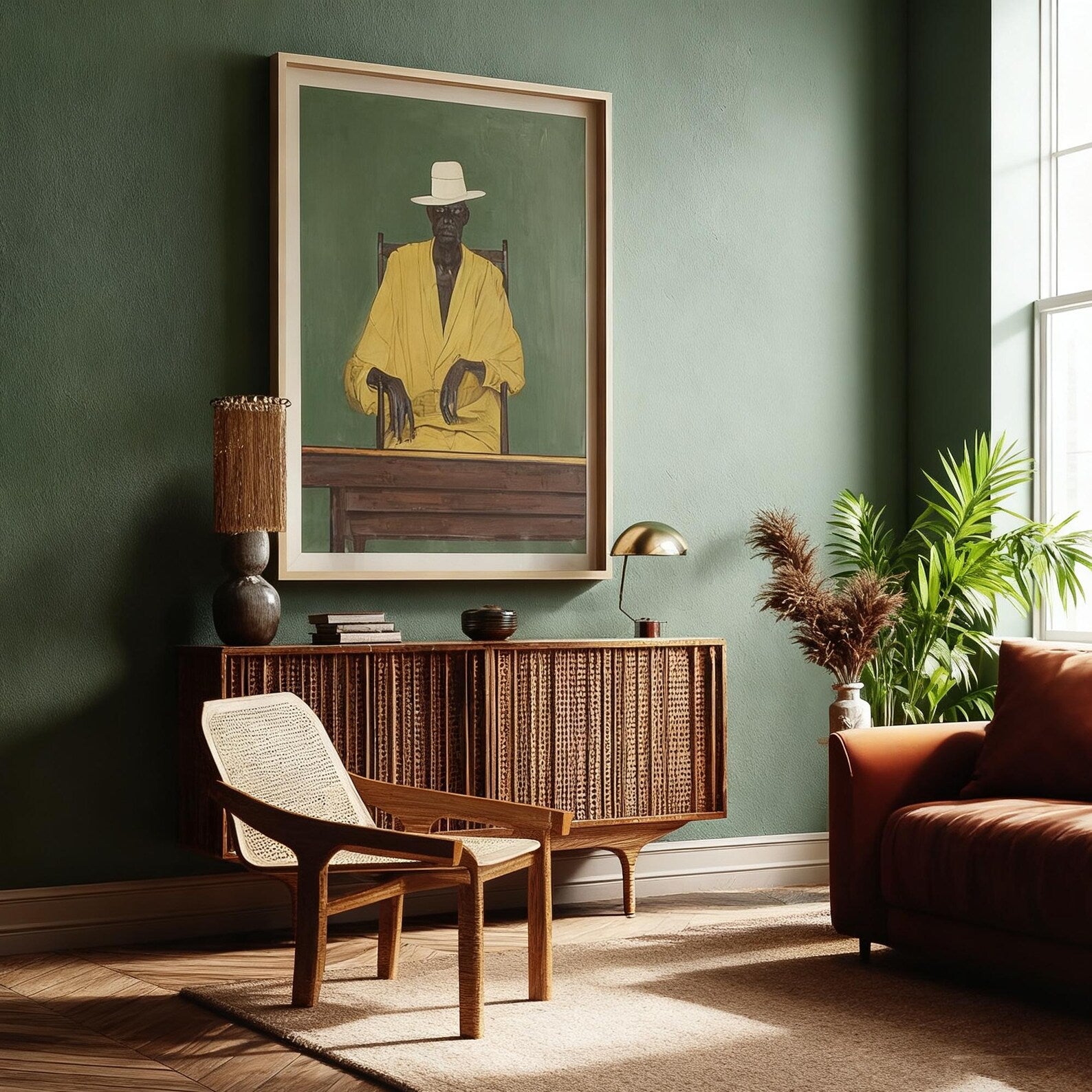 Stylized Figure Elegance | Yellow Attire