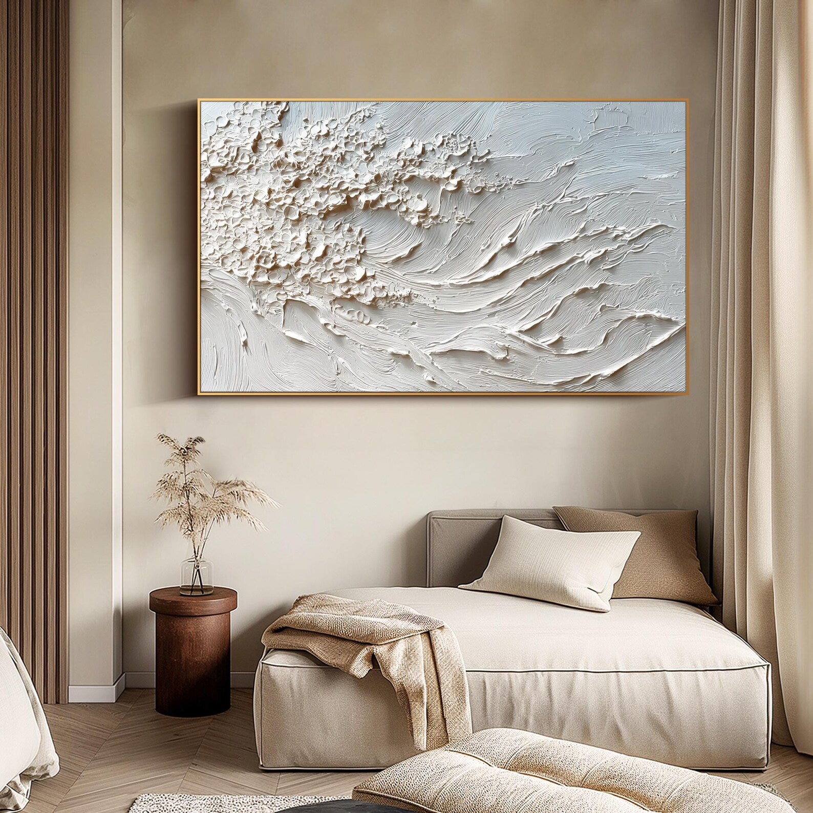 Textured Wave Serenity | Pale Hues