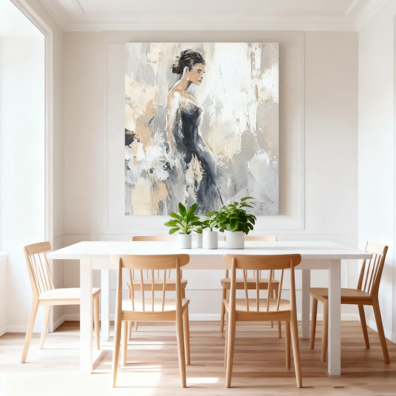 Textured Elegant Figure | Black Gray