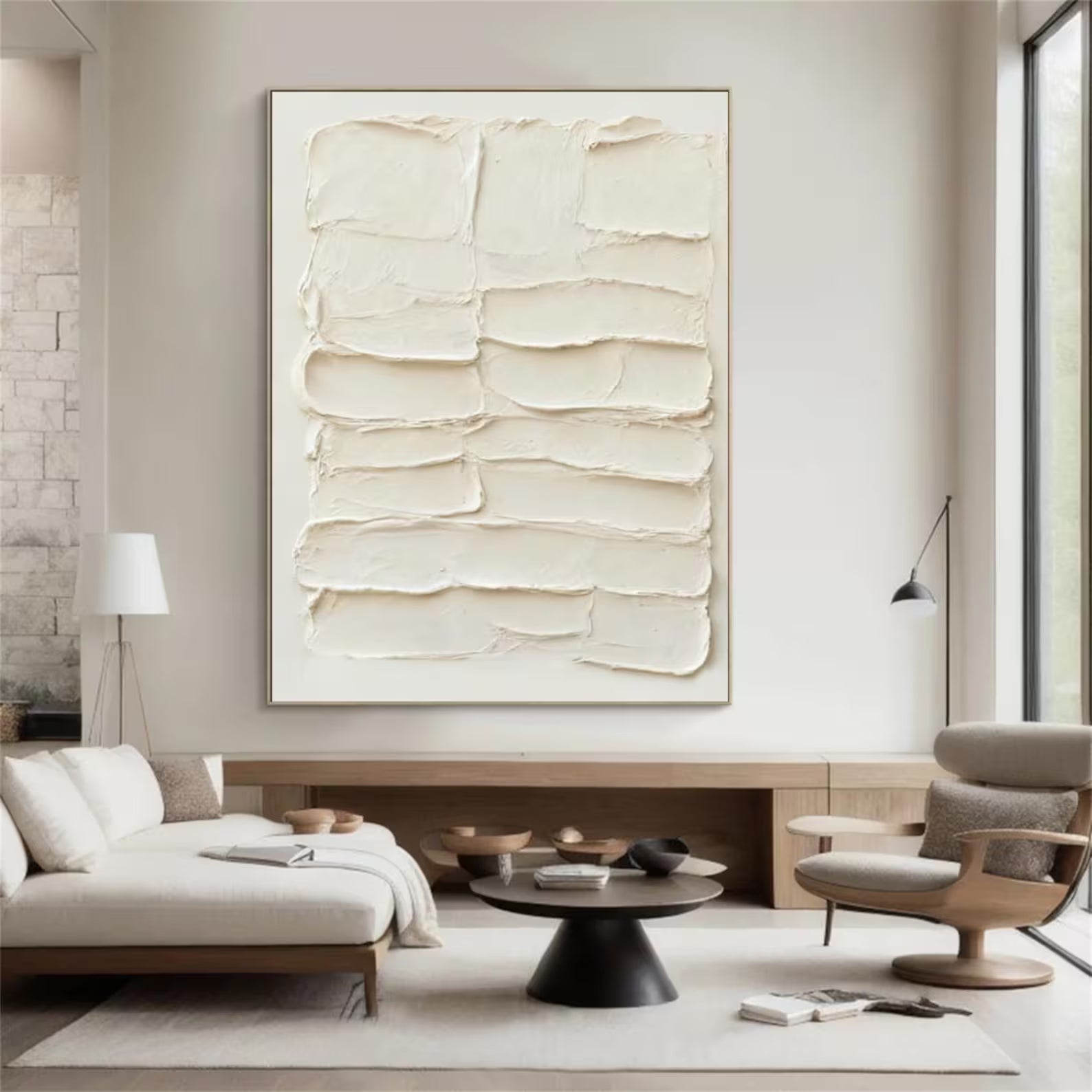 Textured Minimalist Elegance | Cream Layers
