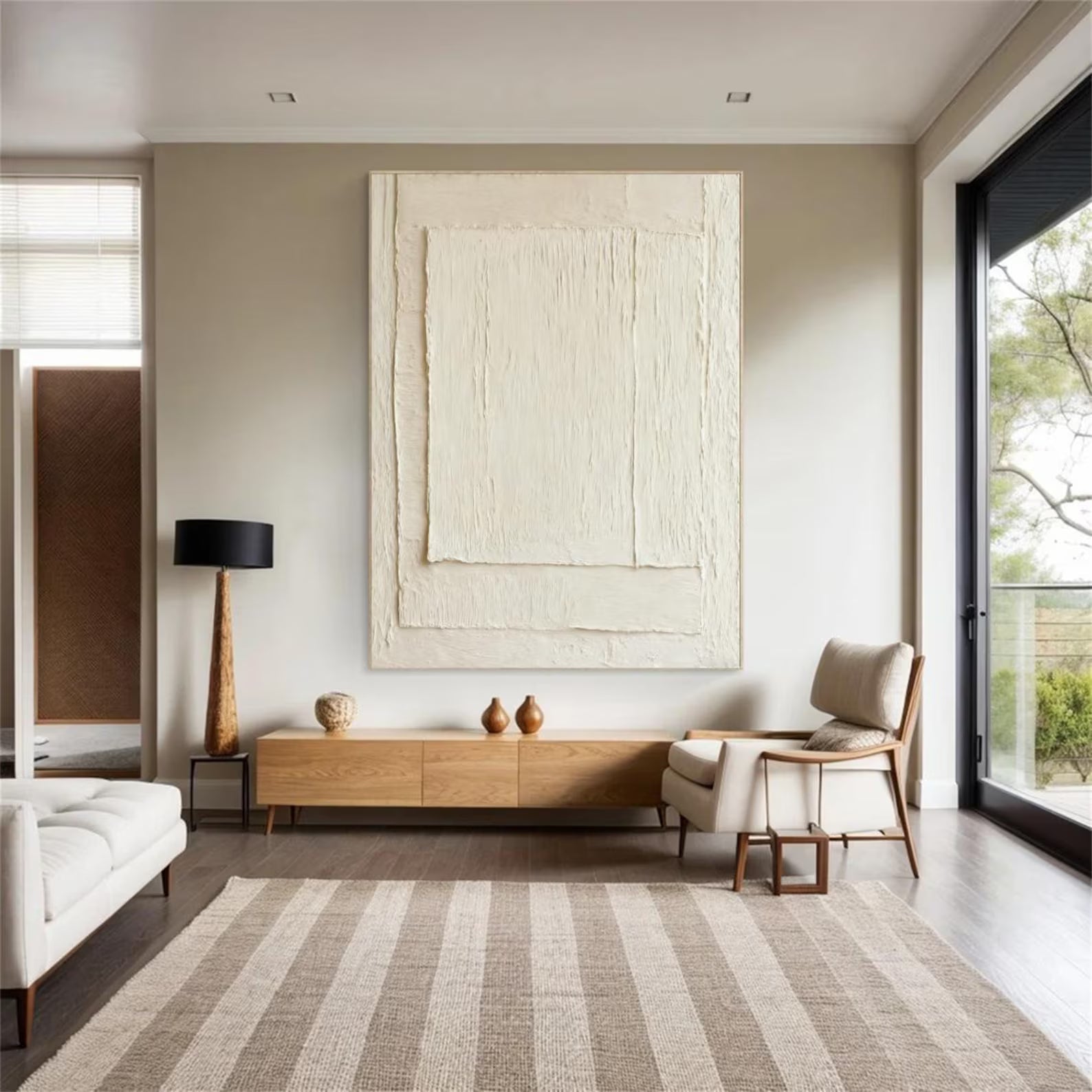 Textured Minimalist Grace | Cream Layers