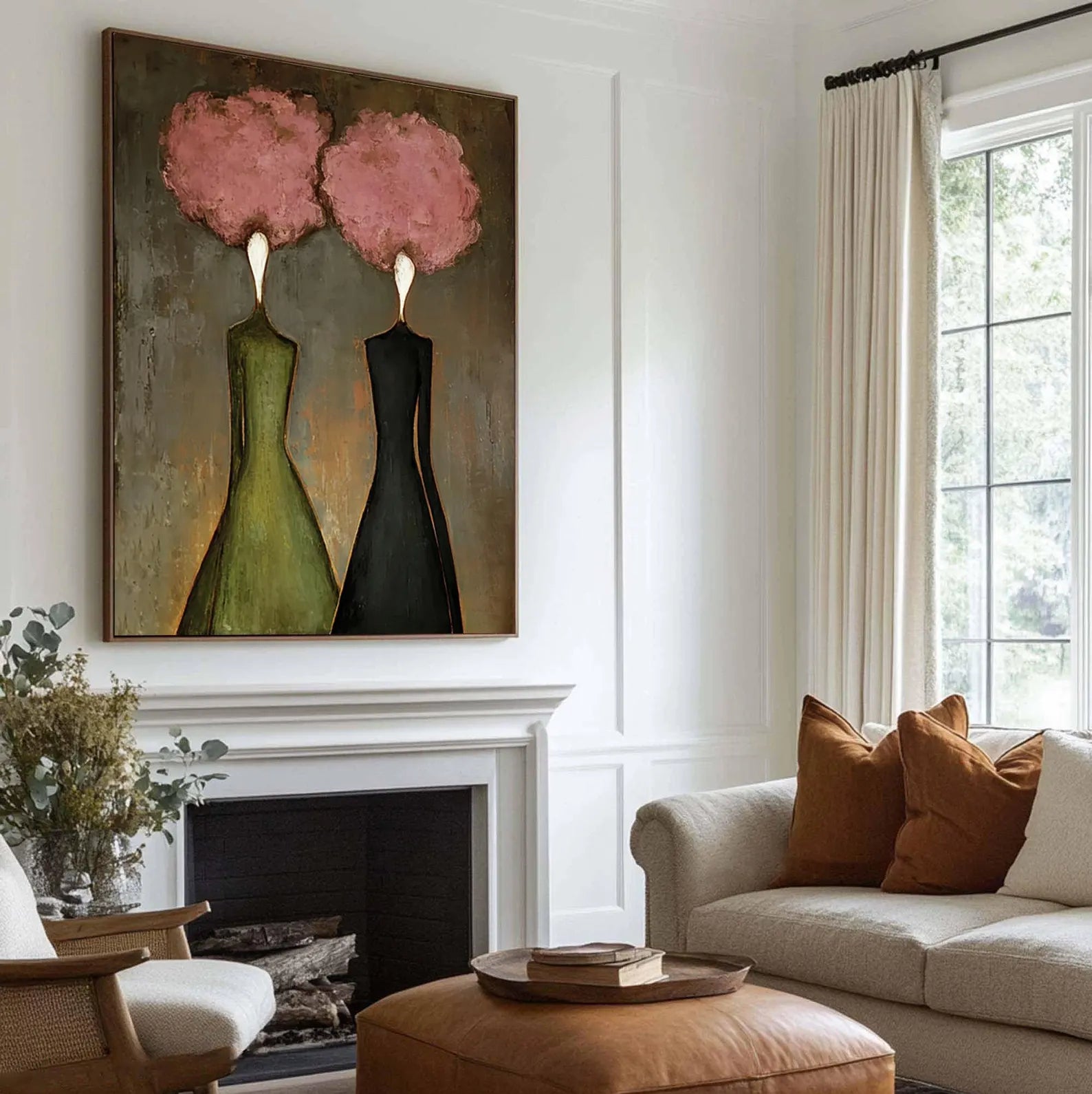 Textured Floral Duality | Pink Duo