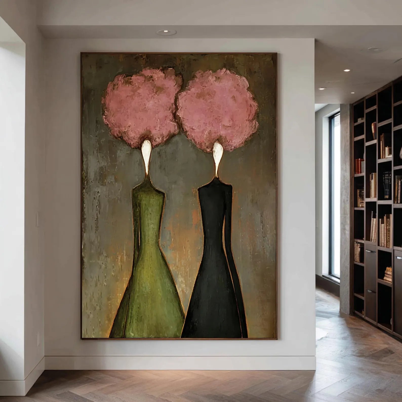 Textured Floral Duality | Pink Duo