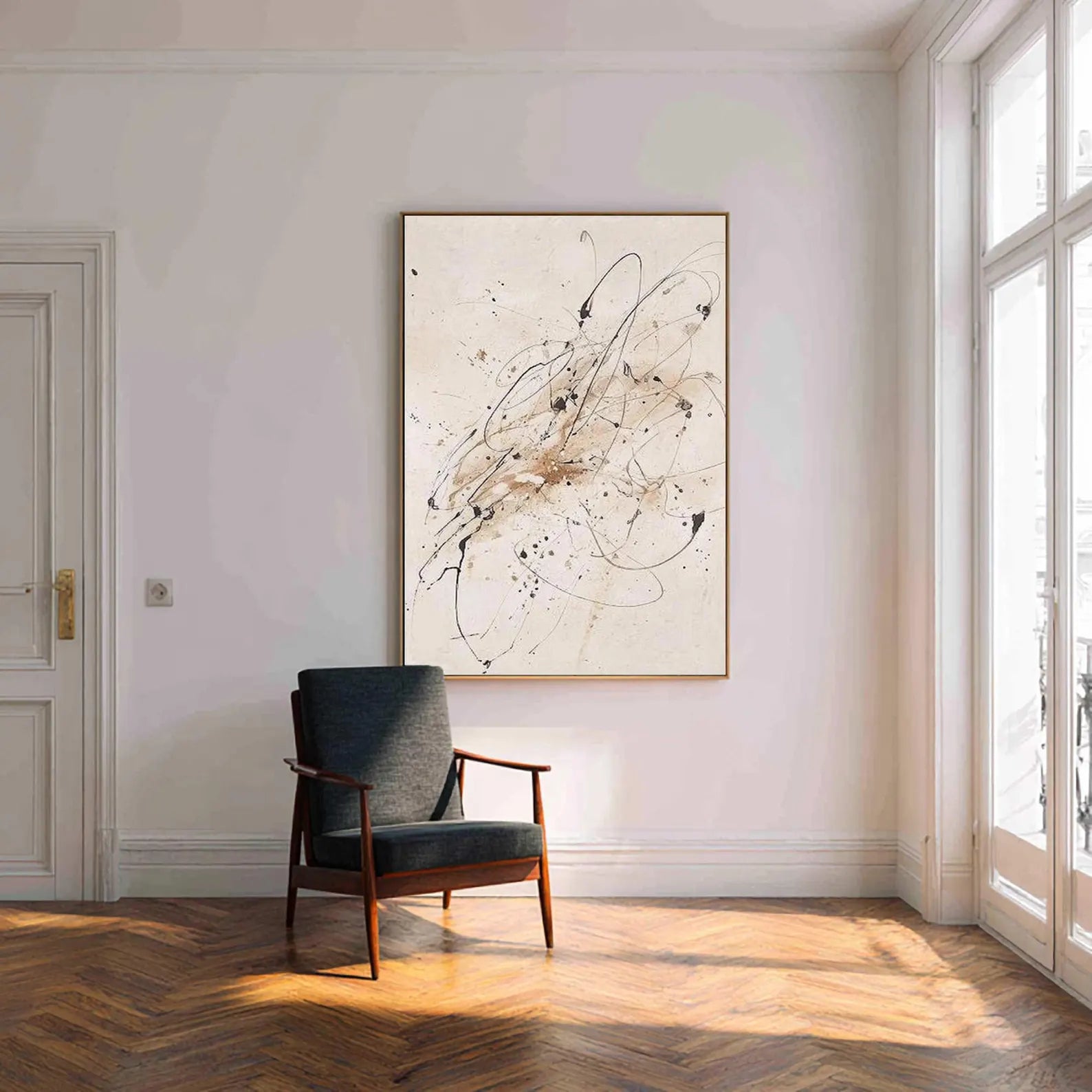 Abstract Ink Splash Art | Subtle Sophistication